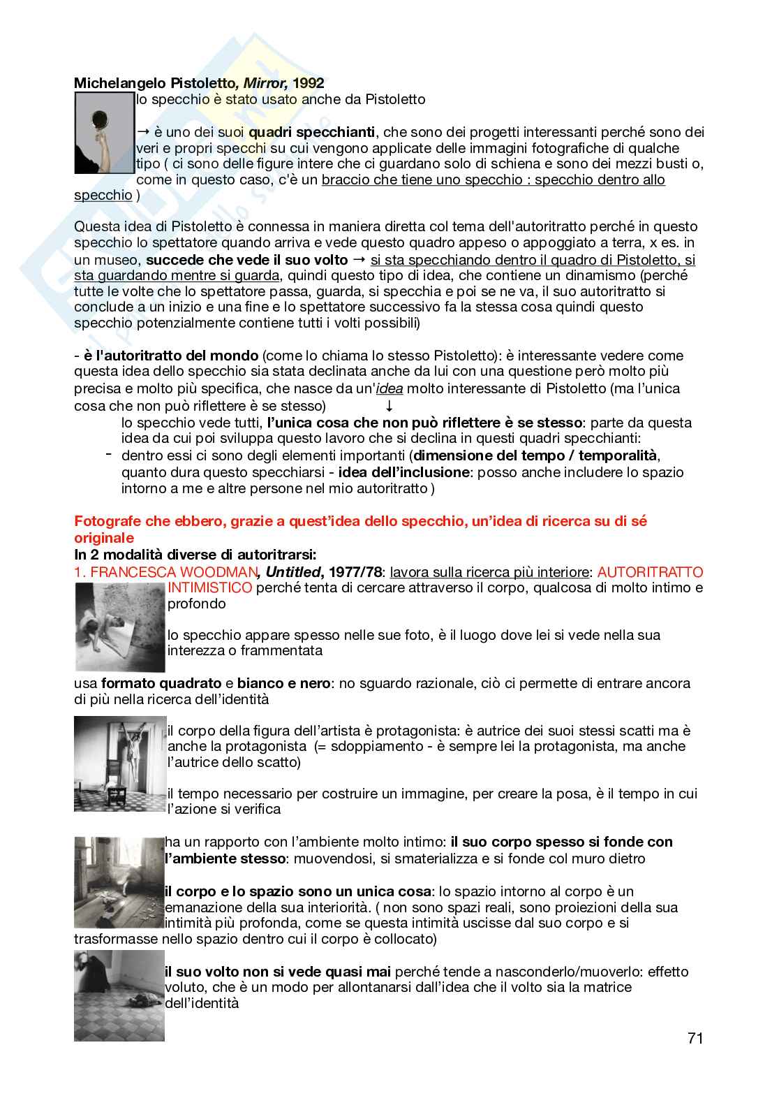 Appunti per l'esame di Fotografia e identità visiva  Pag. 71
