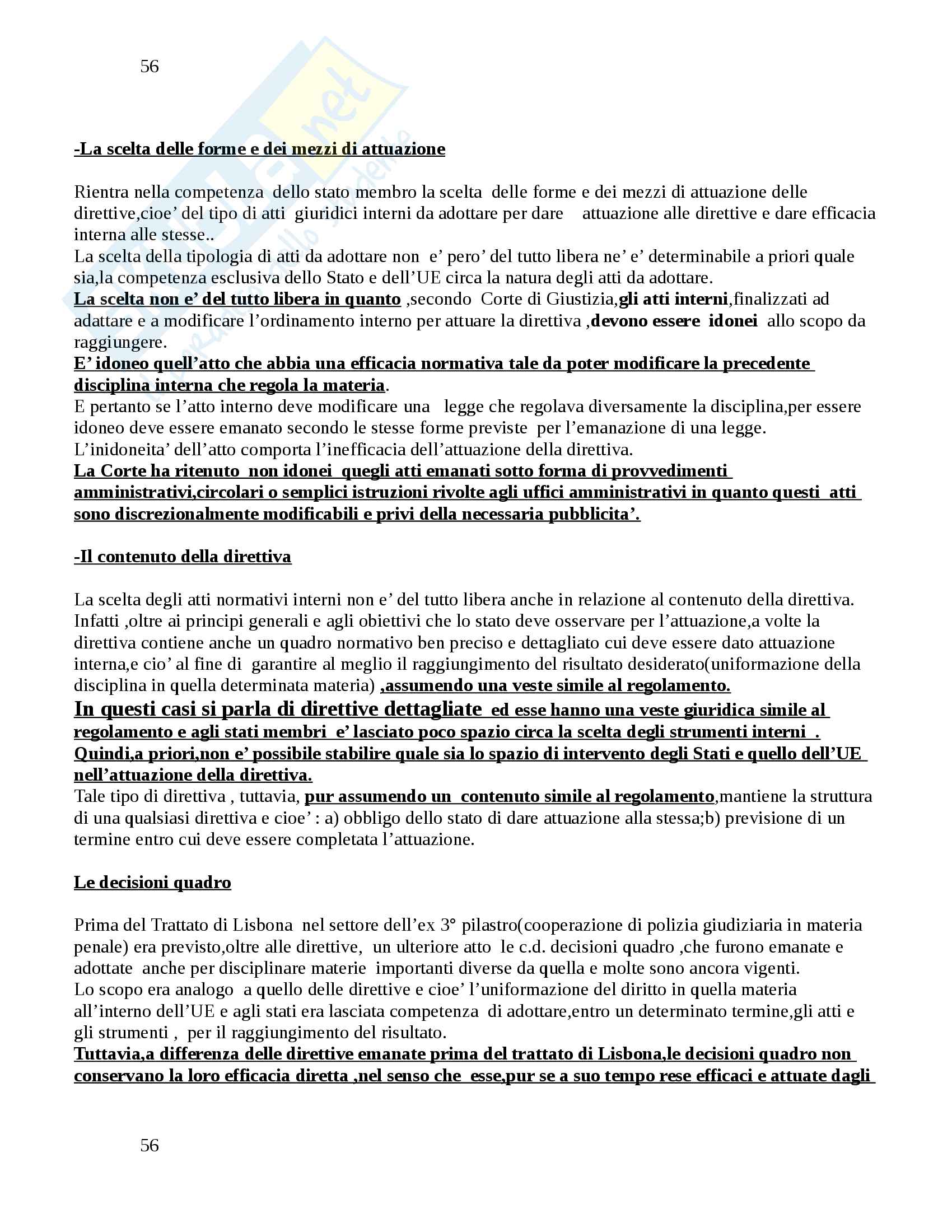 Diritto dell'UE Pag. 56