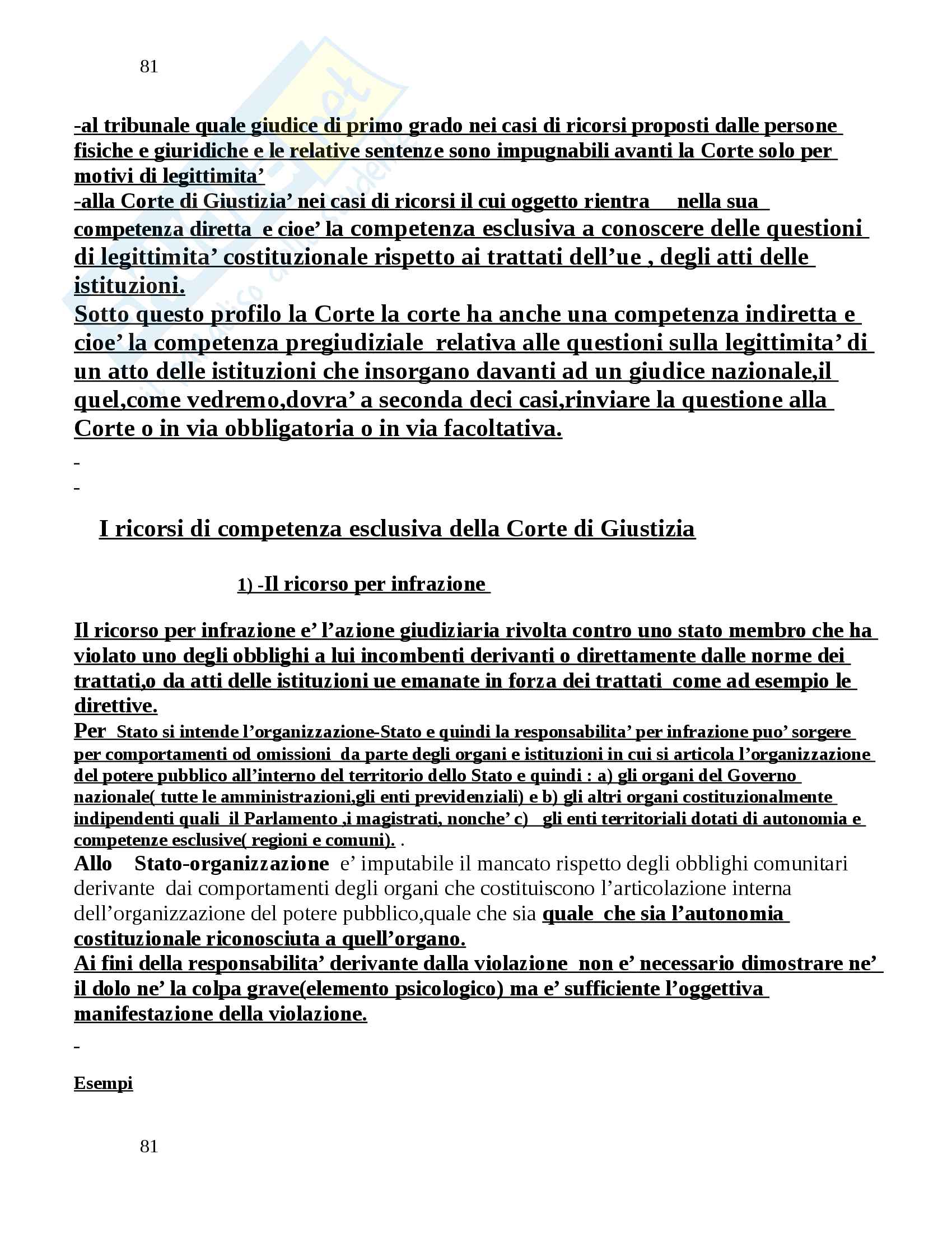 Diritto dell'UE Pag. 81
