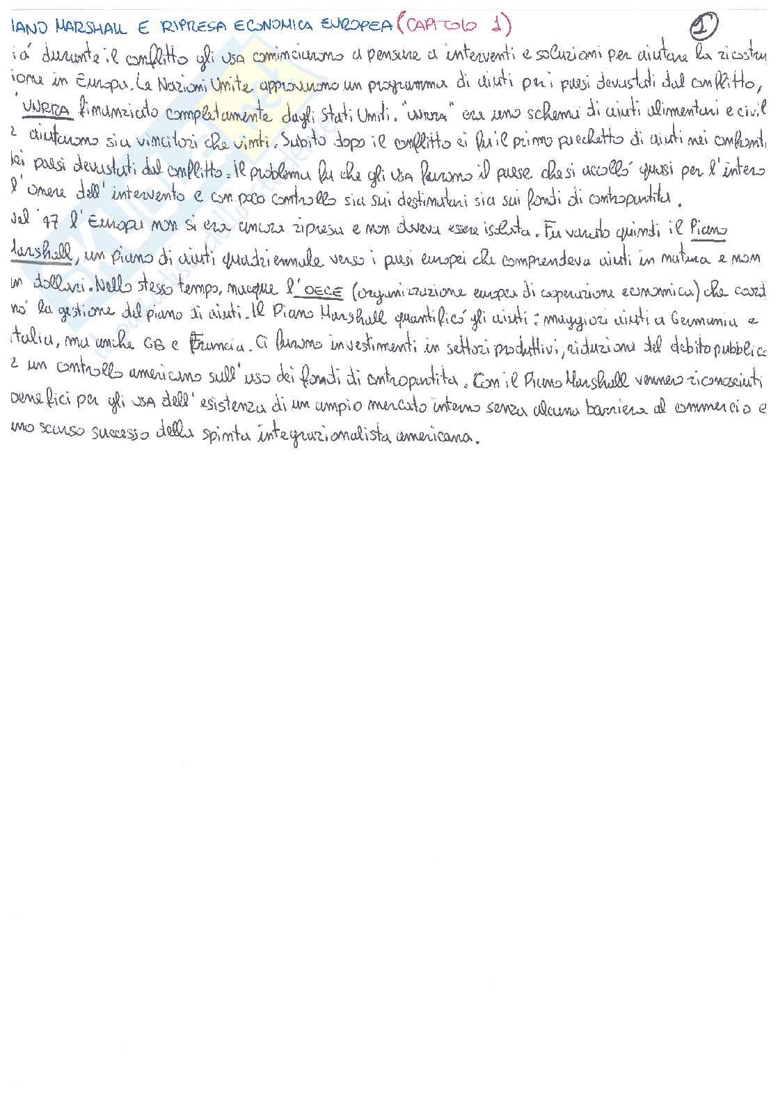 Riassunto esame storia economica Pag. 1