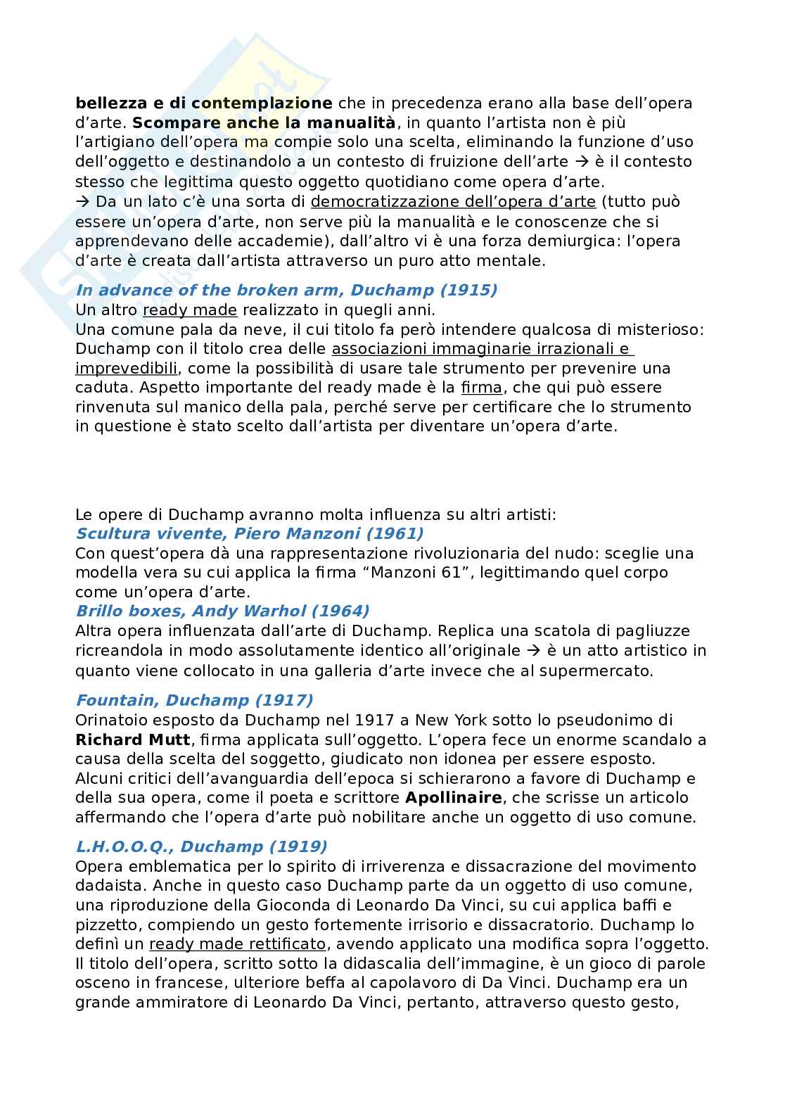 Appunti delle lezioni di Storia dell'arte contemporanea  Pag. 31