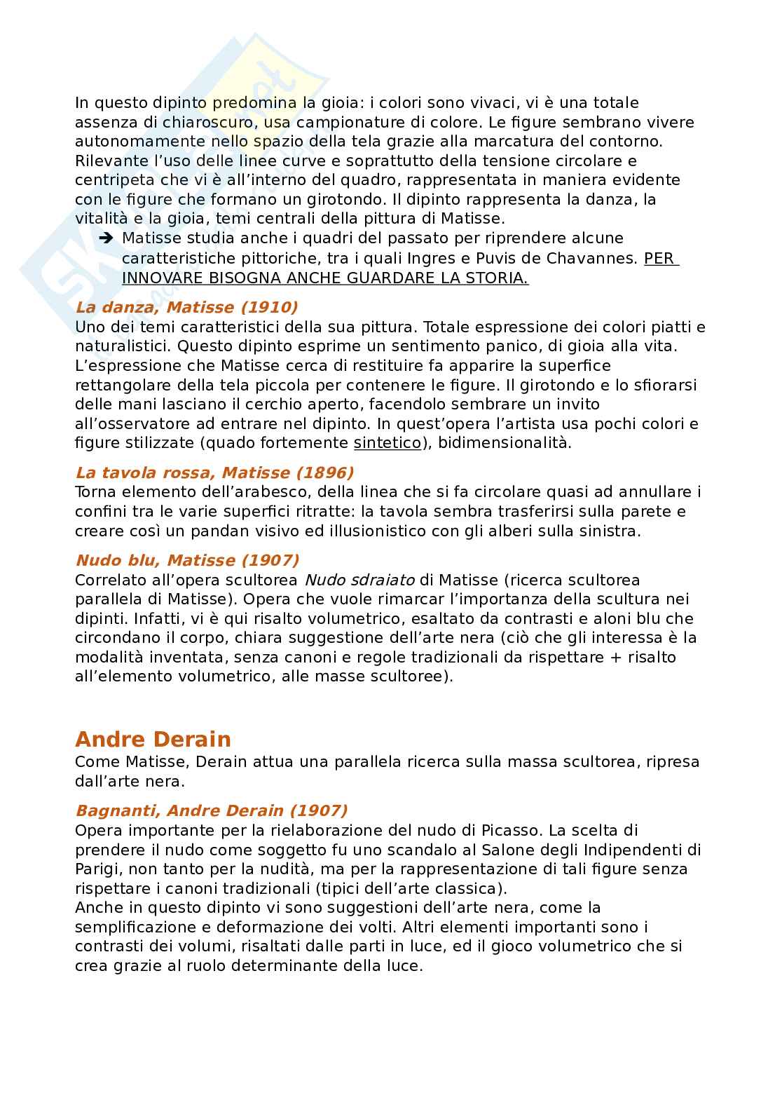 Appunti delle lezioni di Storia dell'arte contemporanea  Pag. 6
