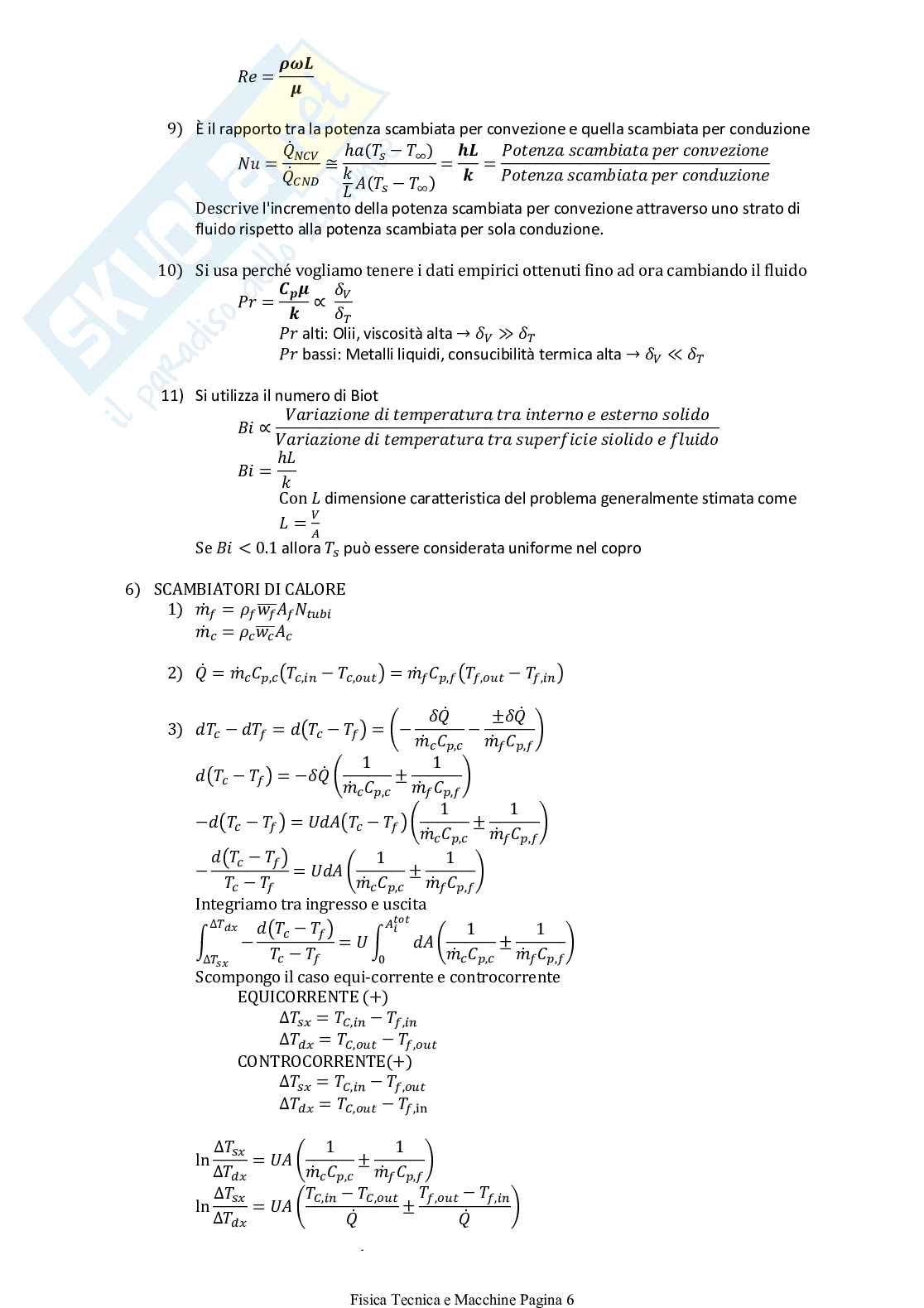 Elenco domande e risposte per allenarsi all'esame di Fisica tecnica e macchine Pag. 6