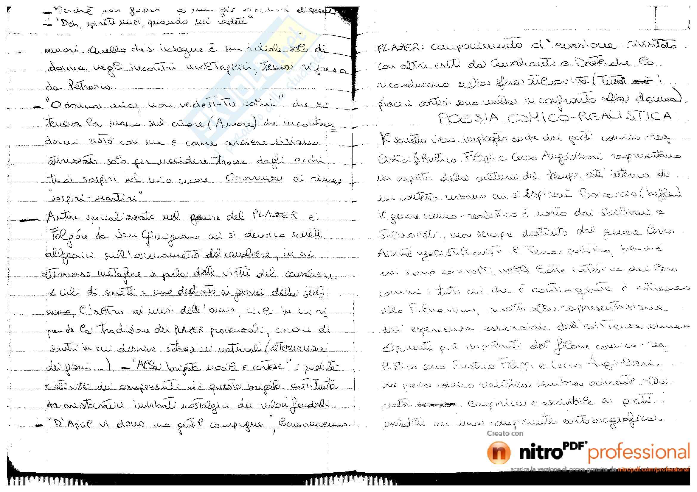 Poesia comico realistica Pag. 1