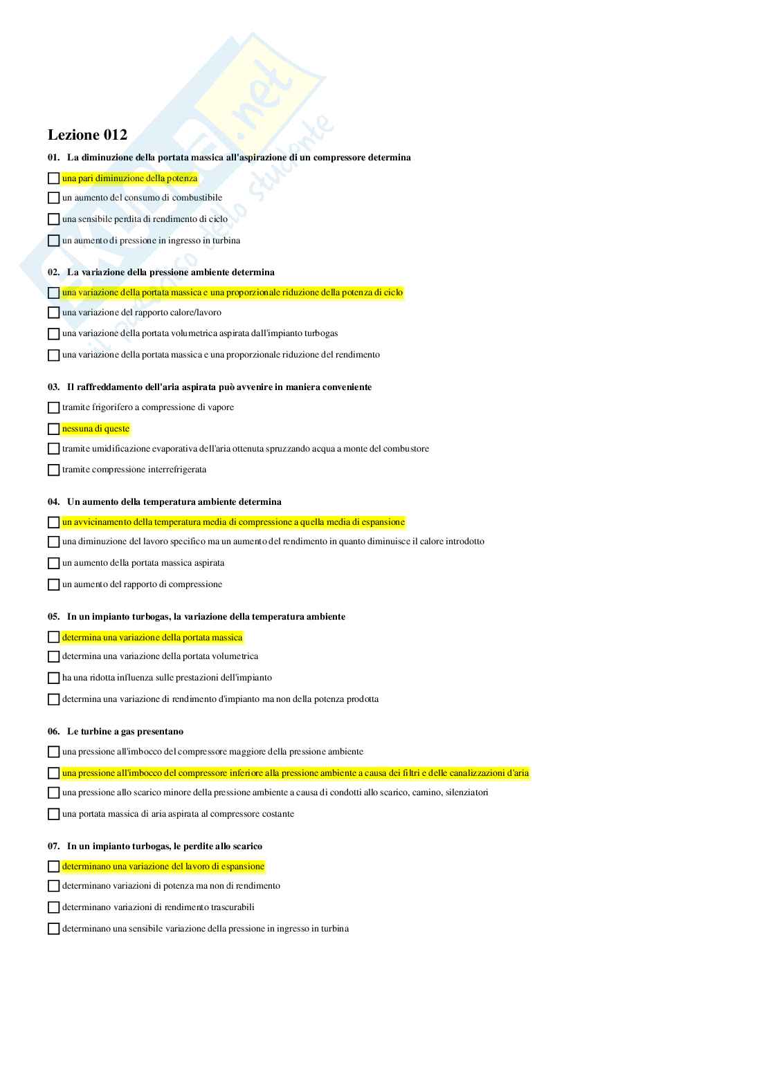 Paniere Progettazione di sistemi energetici Pag. 16