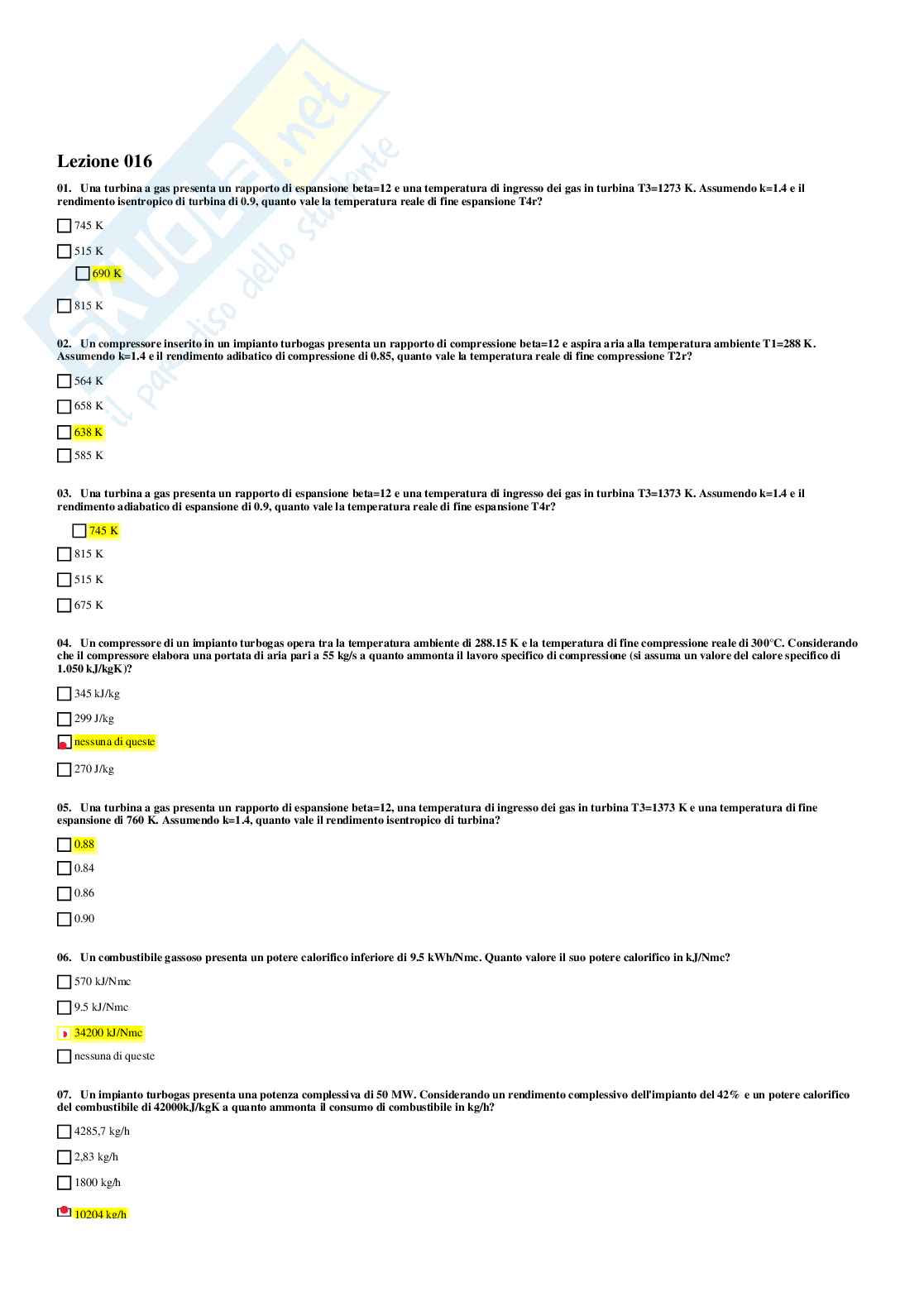 Paniere Progettazione di sistemi energetici Pag. 21