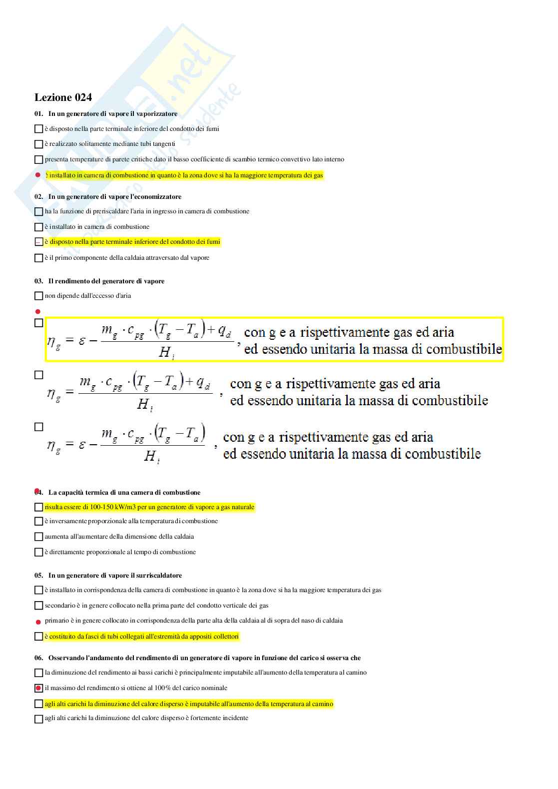 Paniere Progettazione di sistemi energetici Pag. 31