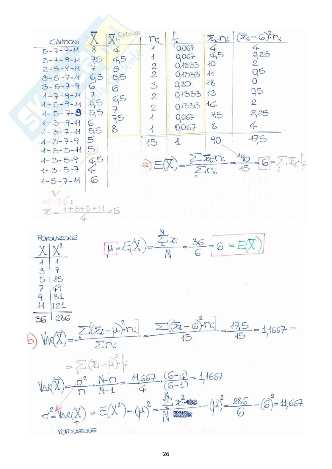 Statistica per il business Pag. 26