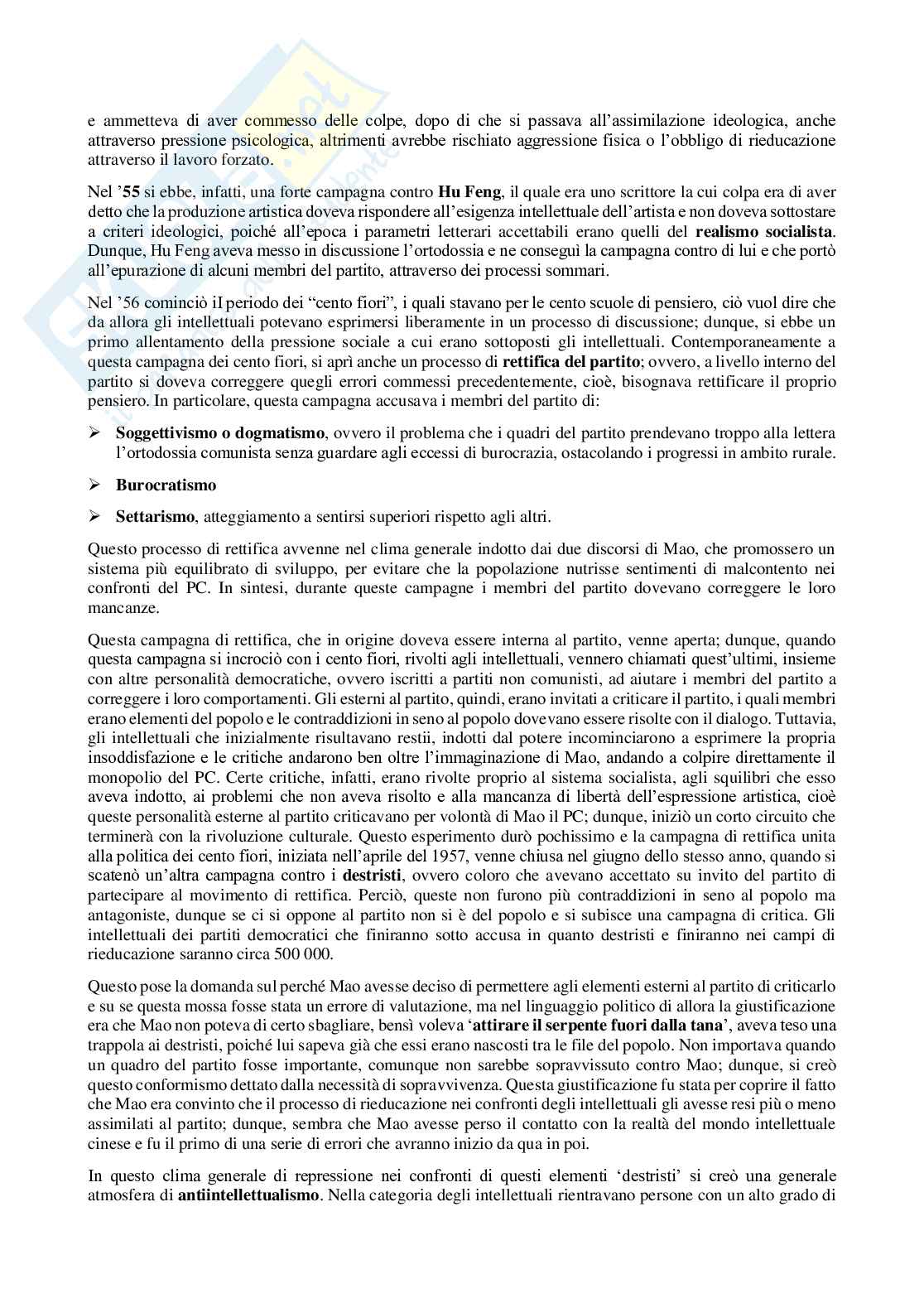 Appunti completi e sostitutivi di Storia della Cina contemporanea  Pag. 16