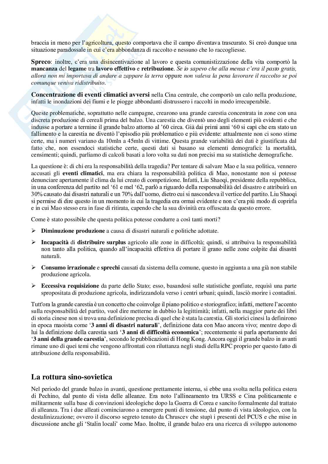 Appunti completi e sostitutivi di Storia della Cina contemporanea  Pag. 21
