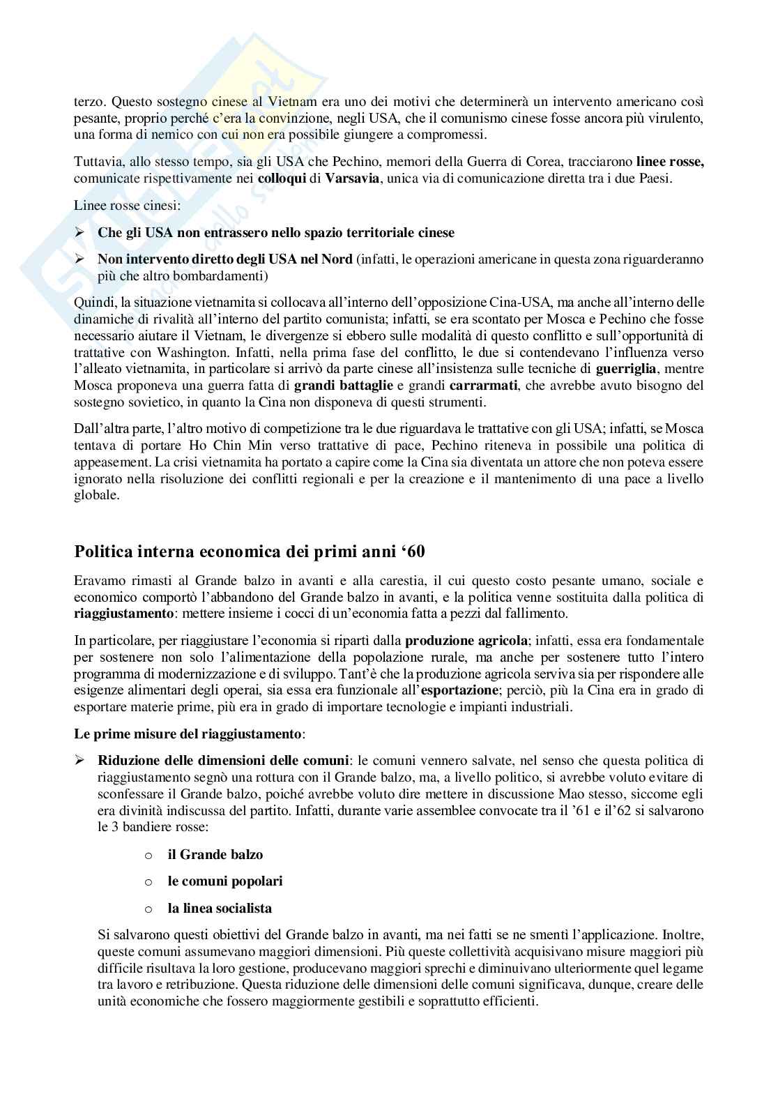 Appunti completi e sostitutivi di Storia della Cina contemporanea  Pag. 26