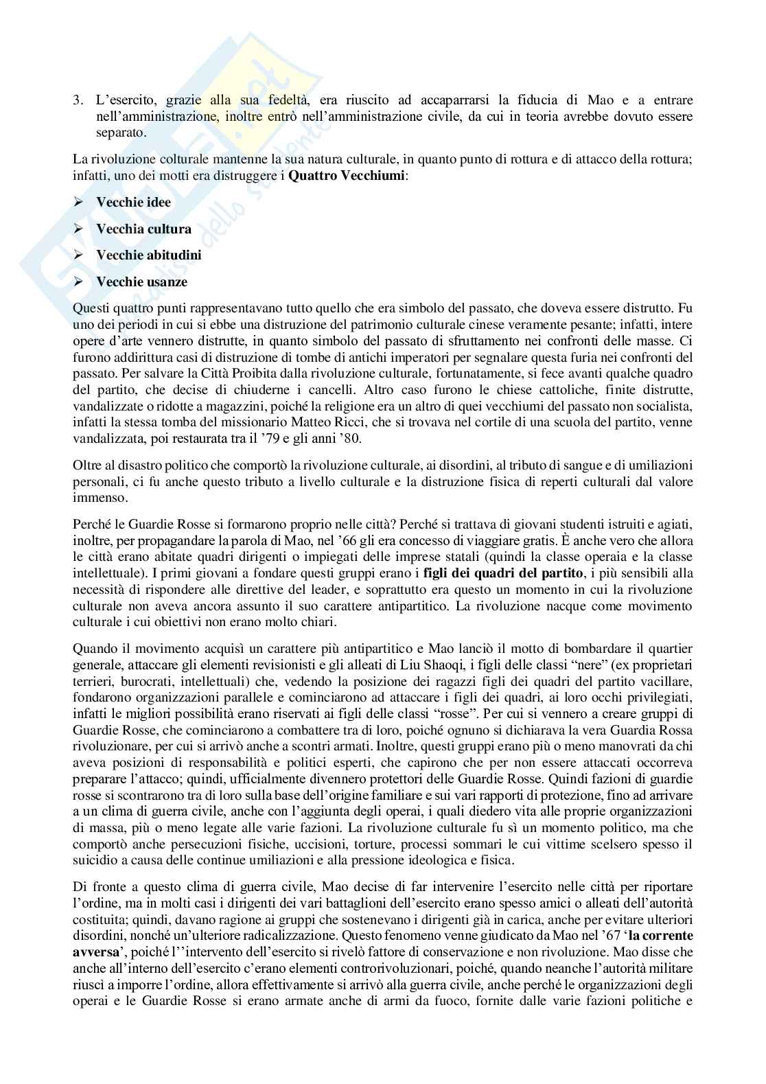 Appunti completi e sostitutivi di Storia della Cina contemporanea  Pag. 31