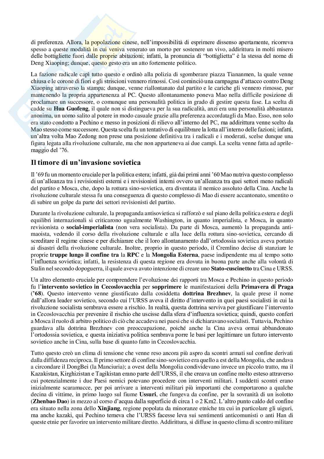 Appunti completi e sostitutivi di Storia della Cina contemporanea  Pag. 36