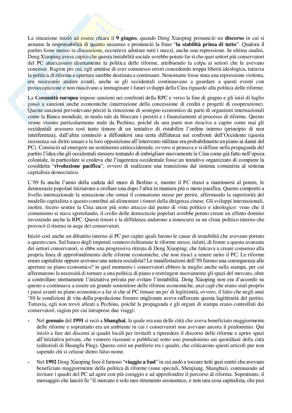 Appunti completi e sostitutivi di Storia della Cina contemporanea  Pag. 61