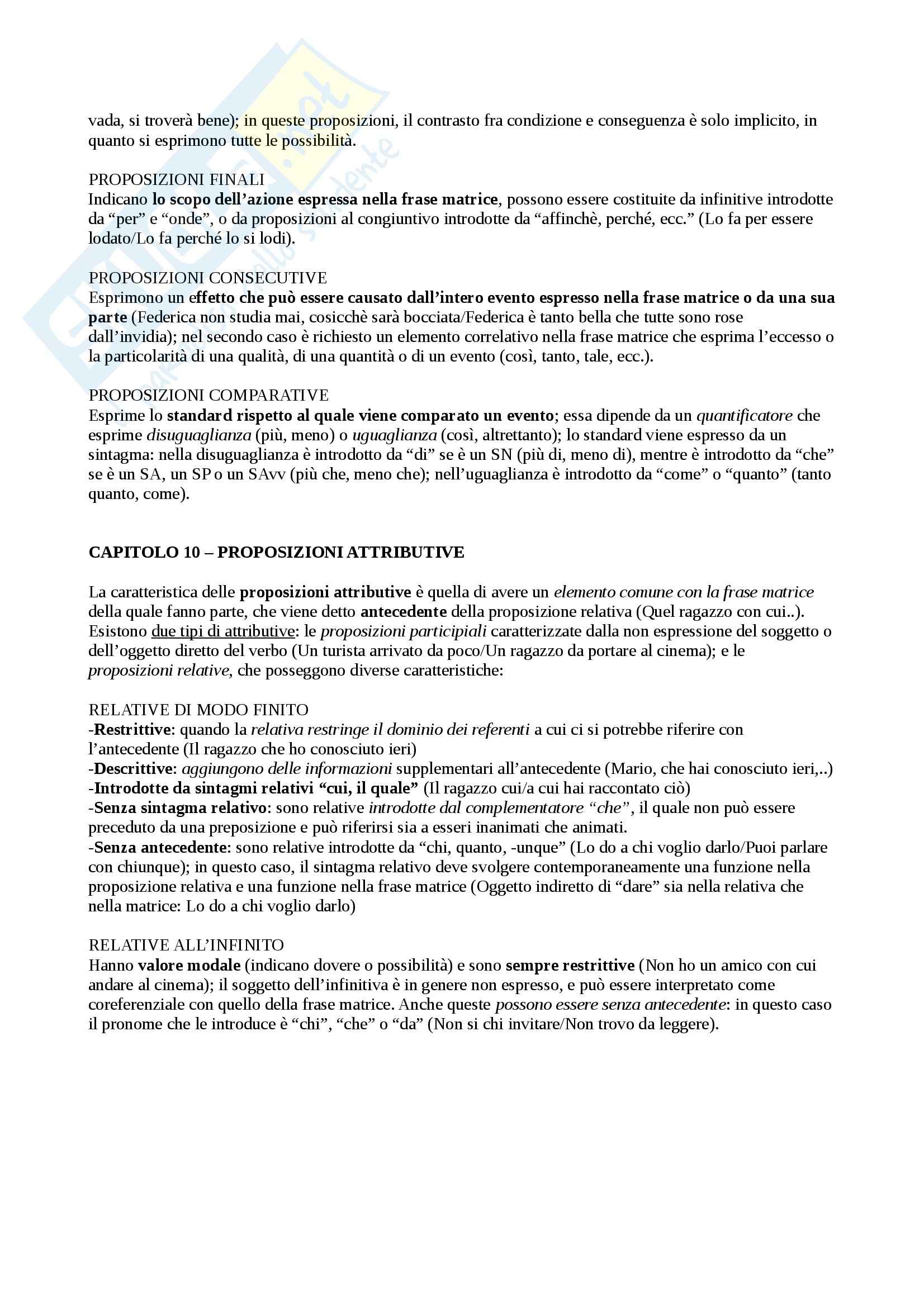 Riassunto esame Linguistica italiana, prof. Tavoni, libro consigliato Nuova grammatica italiana, Salvi, Vanelli Pag. 26