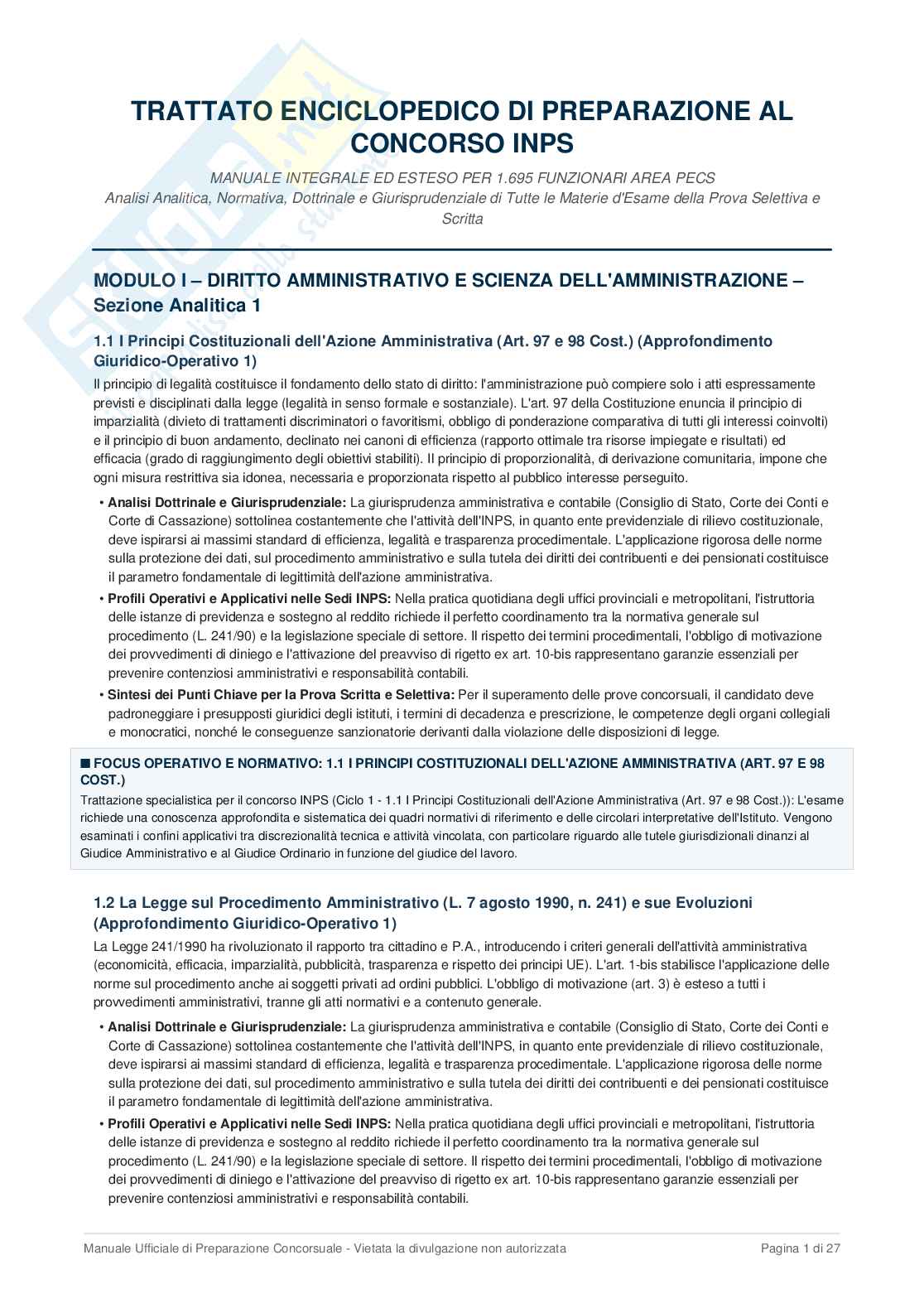 Appunti di Diritto amministrativo Pag. 1