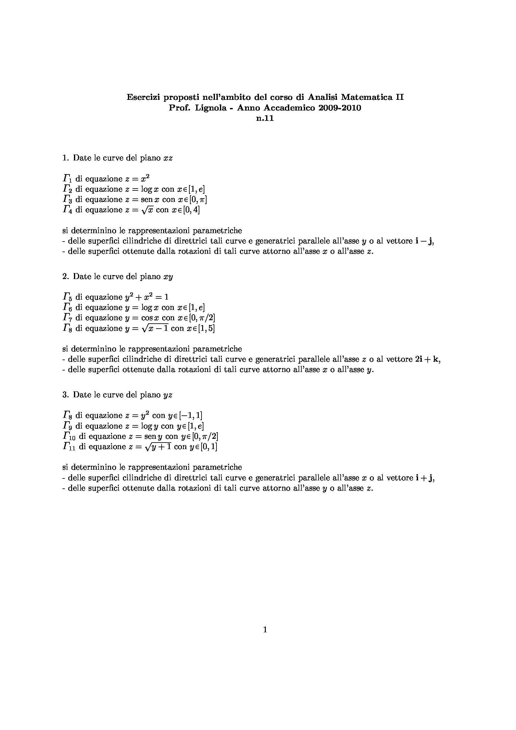 Analisi matematica II - Esercizio 12 Pag. 1