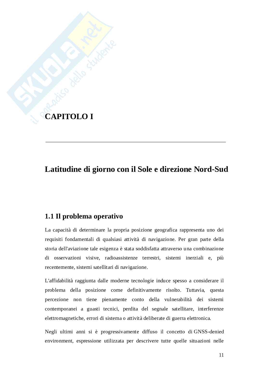 Tesi sulla navigazione astronomica Pag. 11