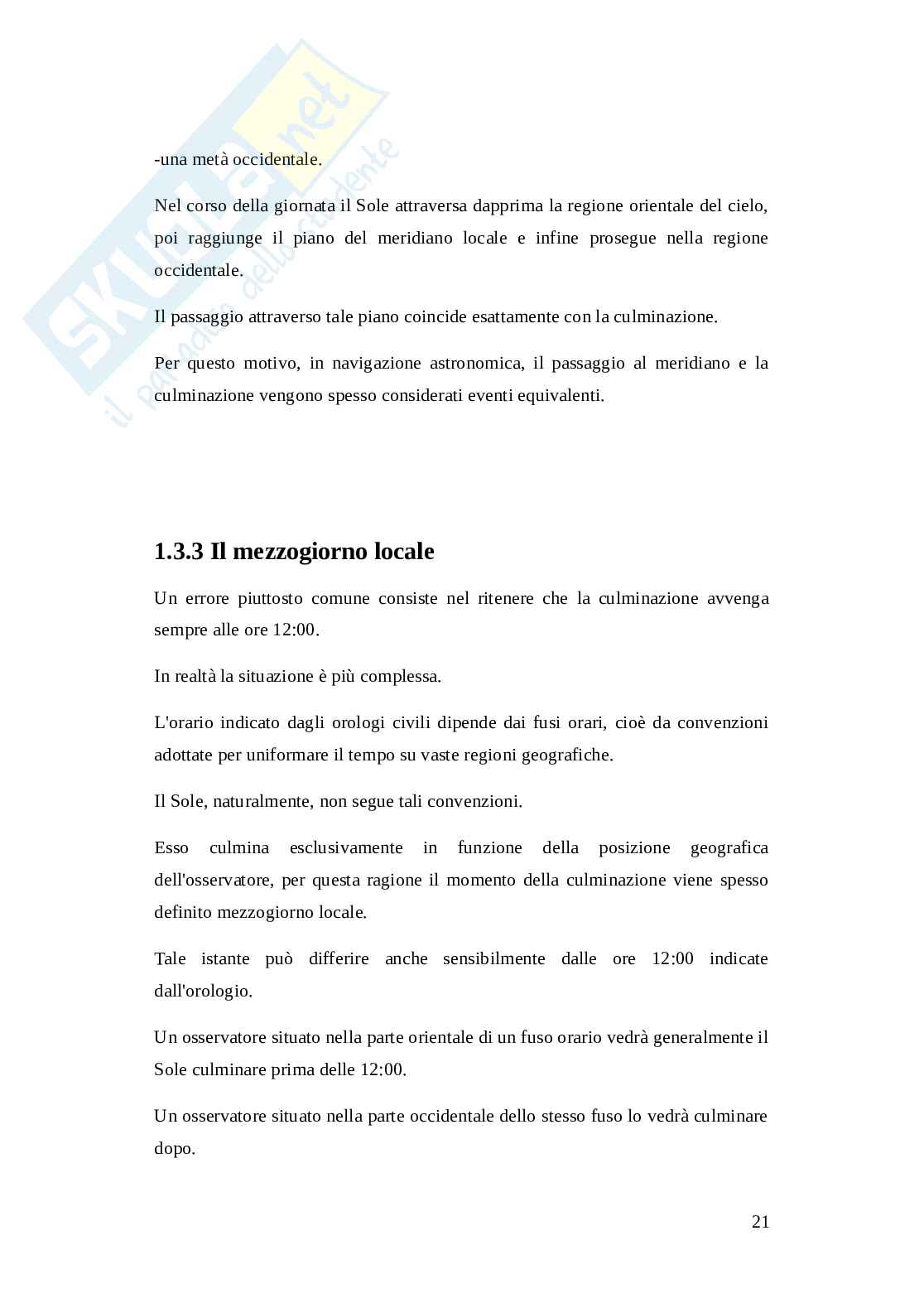 Tesi sulla navigazione astronomica Pag. 21
