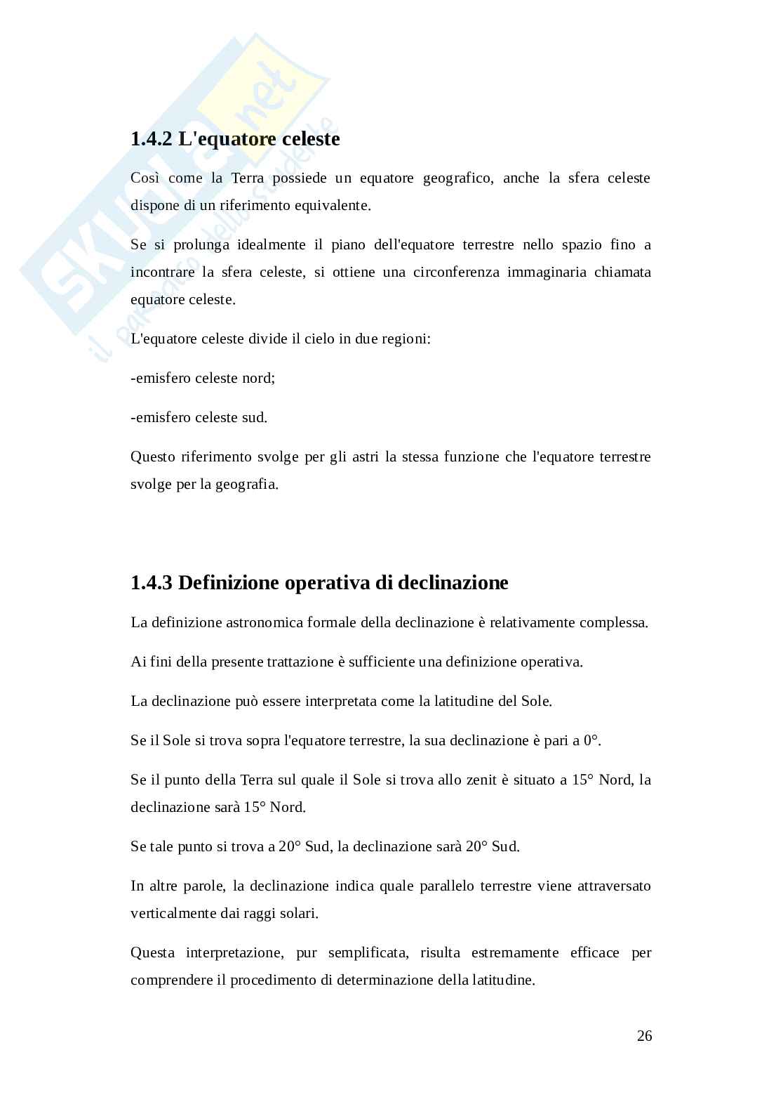 Tesi sulla navigazione astronomica Pag. 26