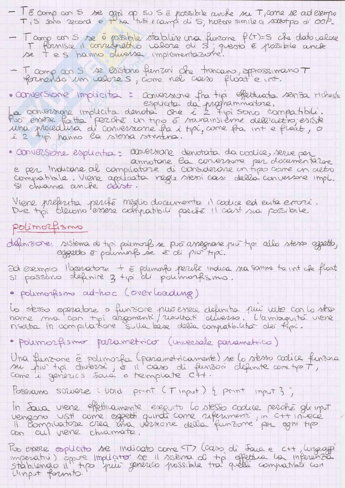 Linguaggi di Programmazione - Appunti Pag. 36
