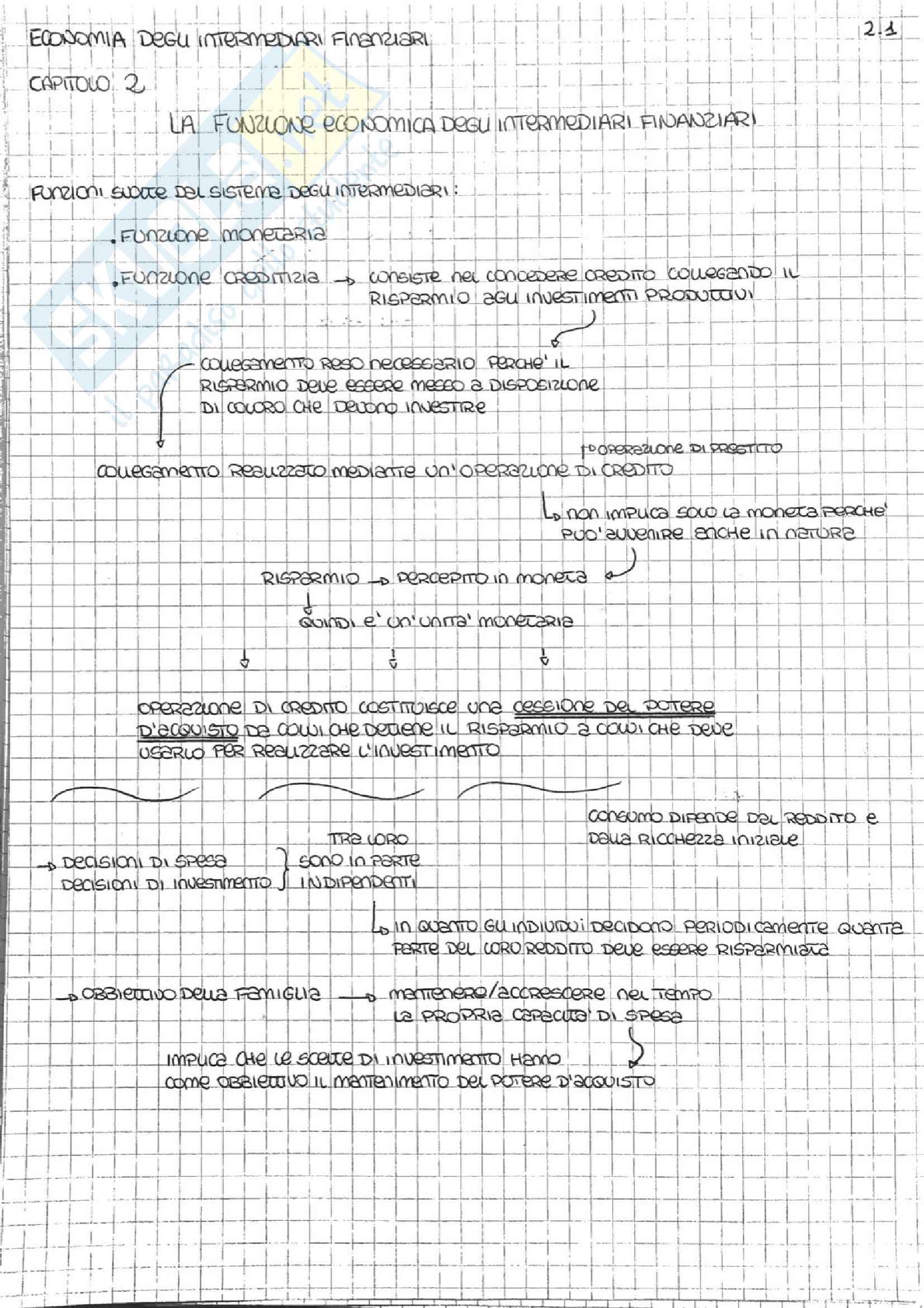 Appunti economia degli Intermediari Finanziari Pag. 6