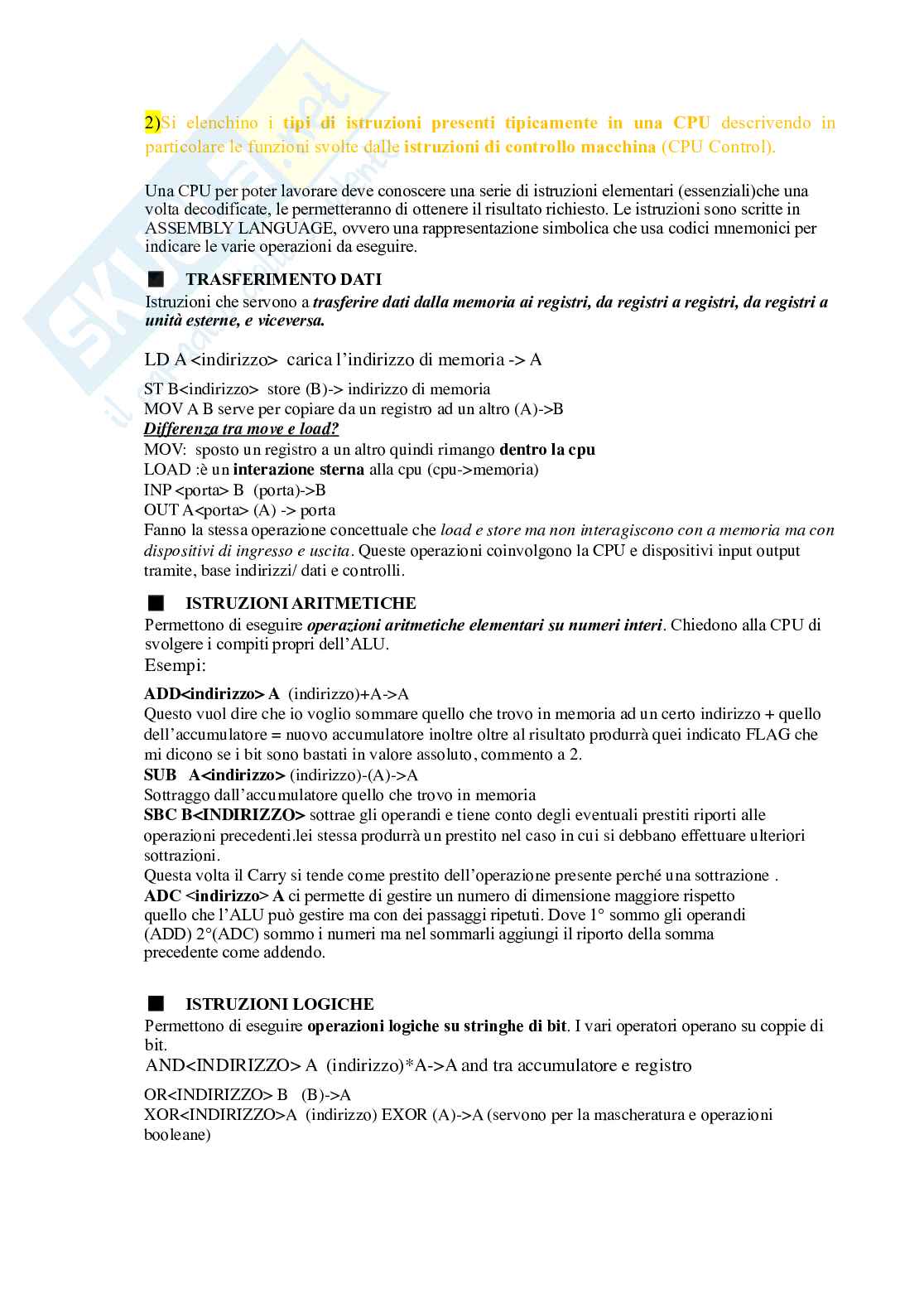 Domande aperte di esercizio Pag. 2