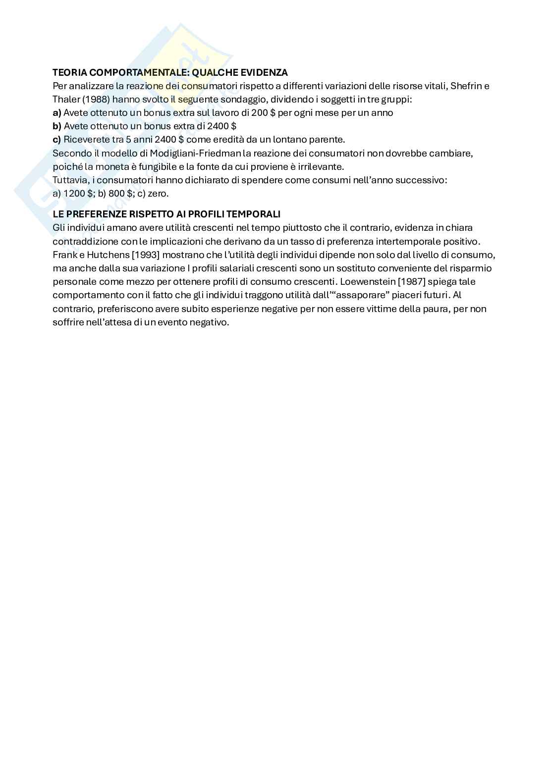 Economia comportamentale Pag. 31
