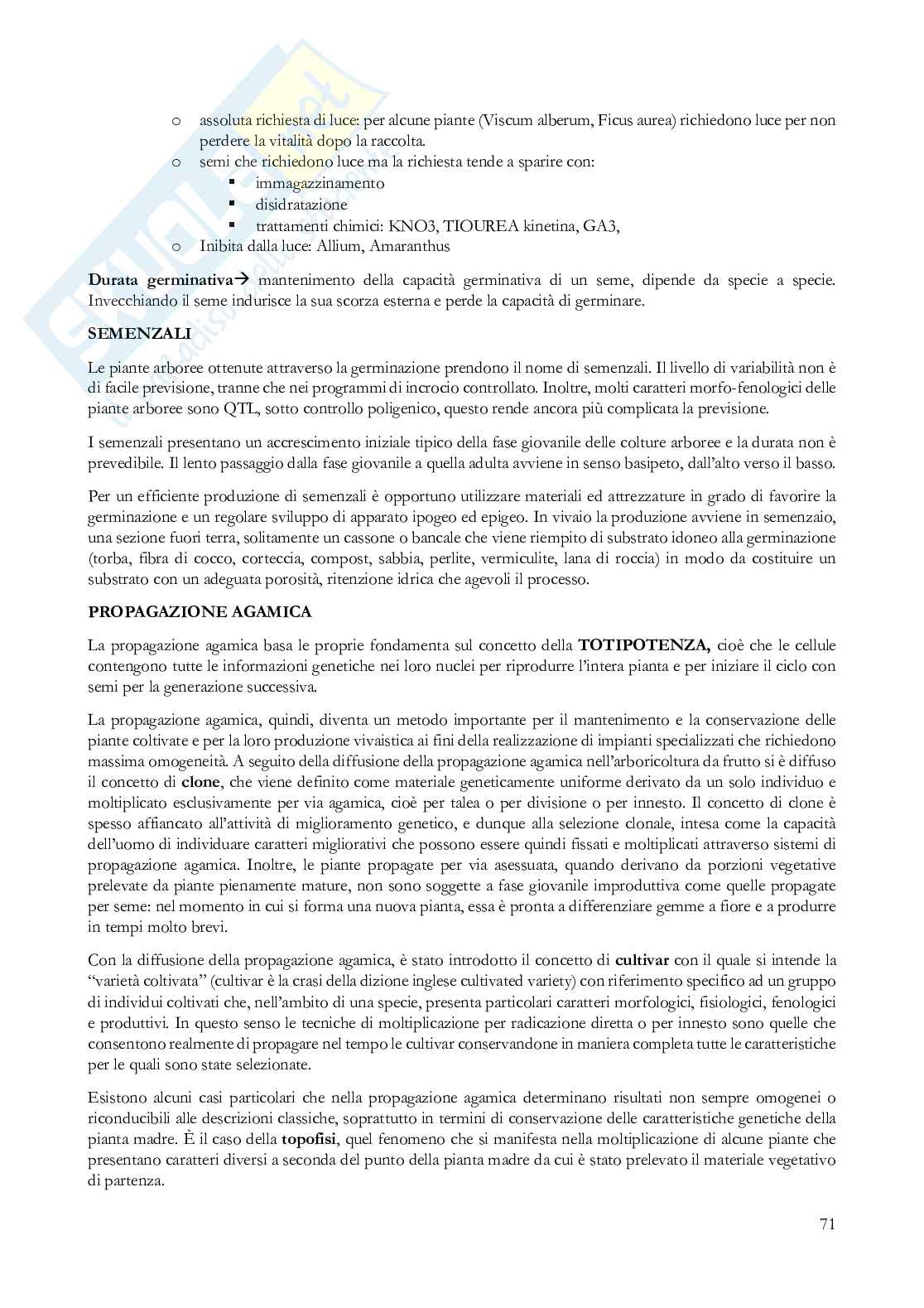 Coltivazioni arboree Pag. 71