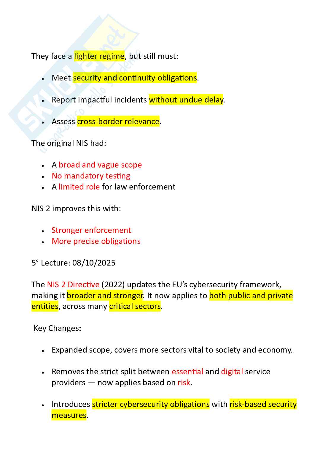 Appunti Information and technology law (parte 1) Pag. 11