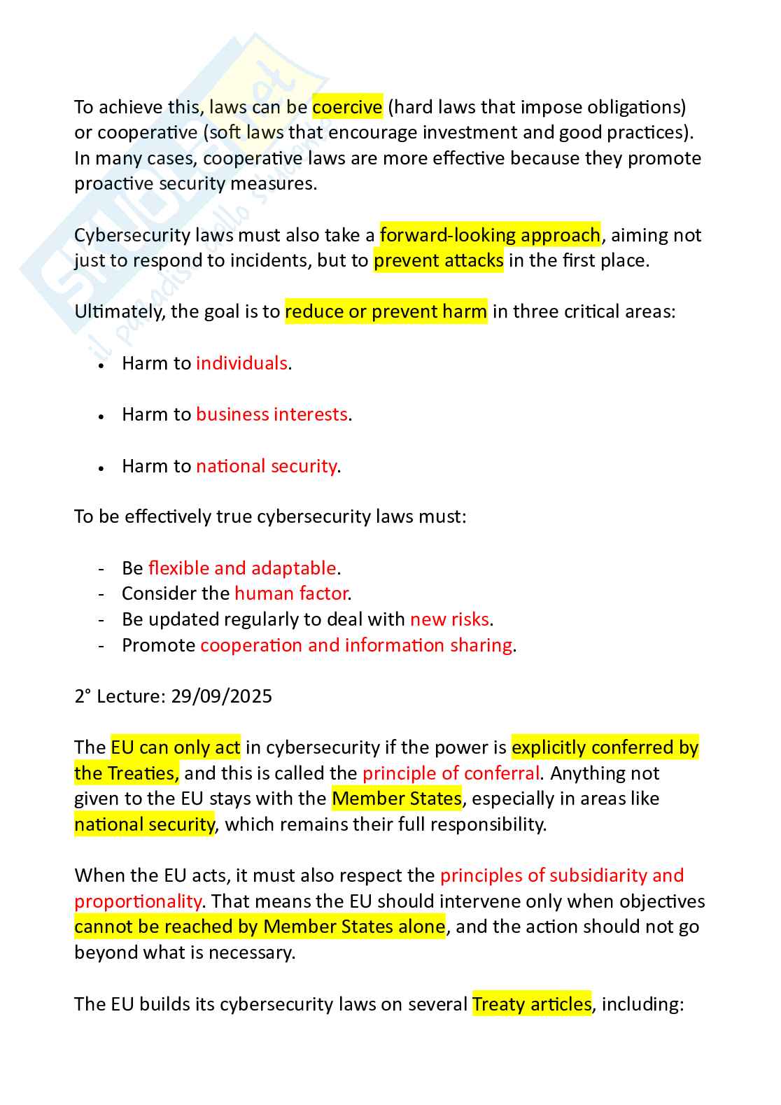 Appunti Information and technology law (parte 1) Pag. 2