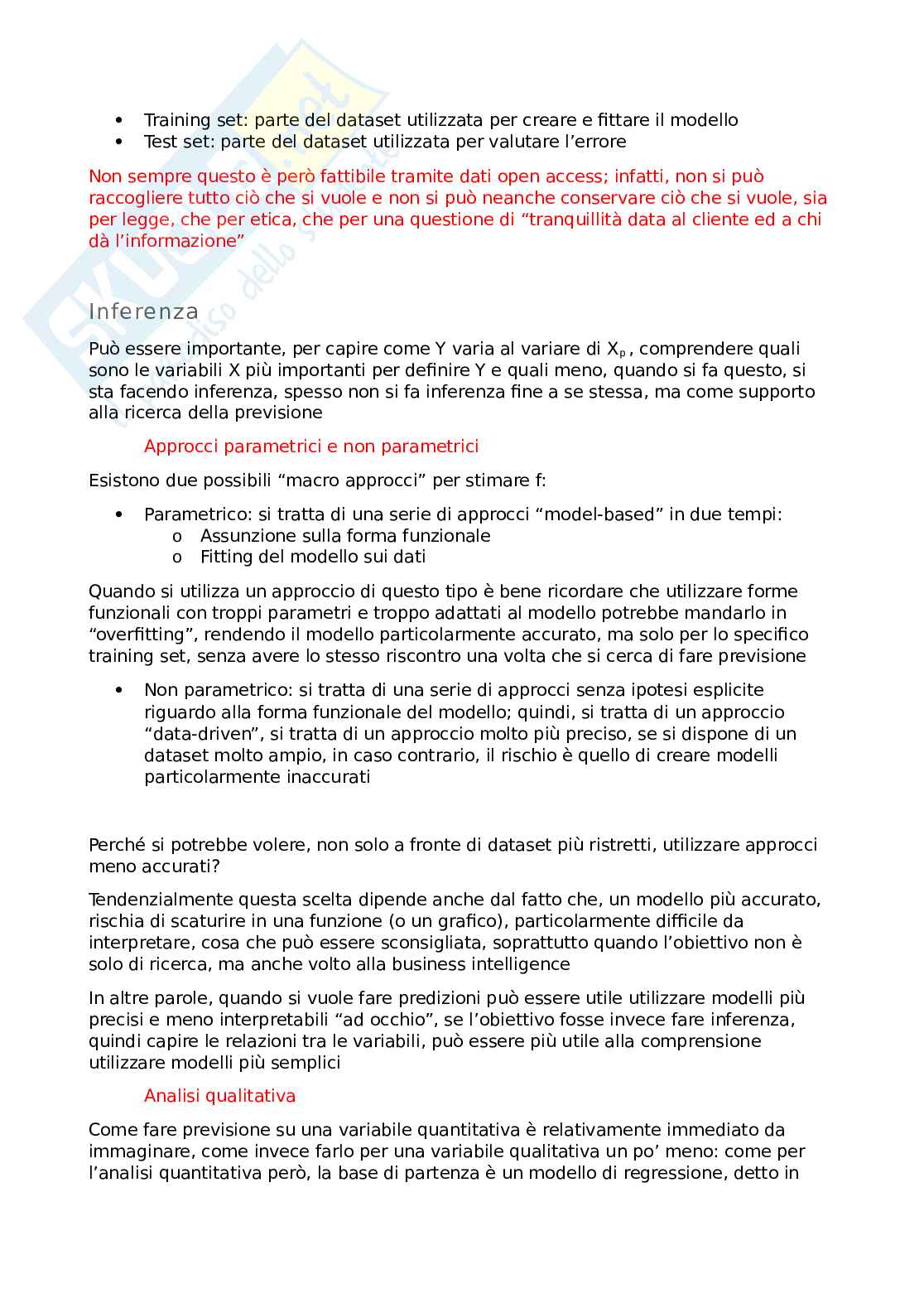 Appunti Data Reduction, Information Design e Data Visualization Pag. 2