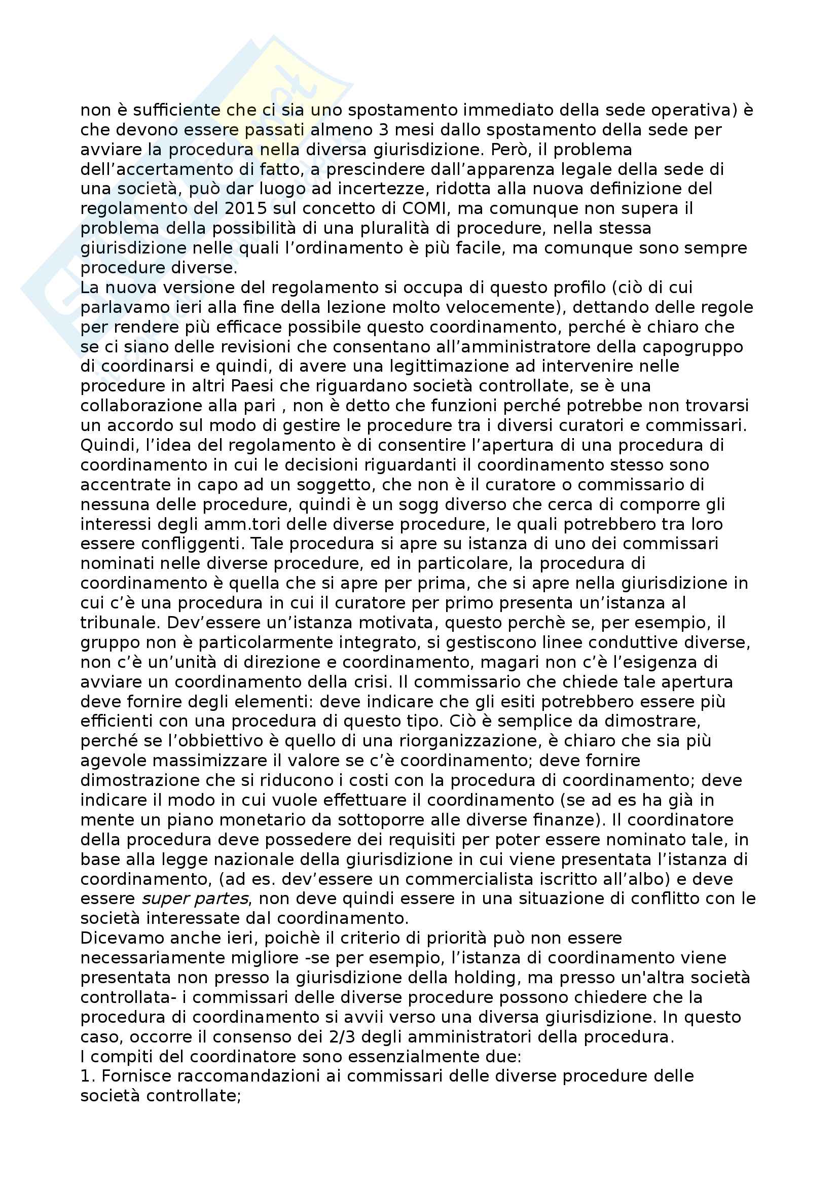 Diritto fallimentare - Management dei servizi Pag. 41