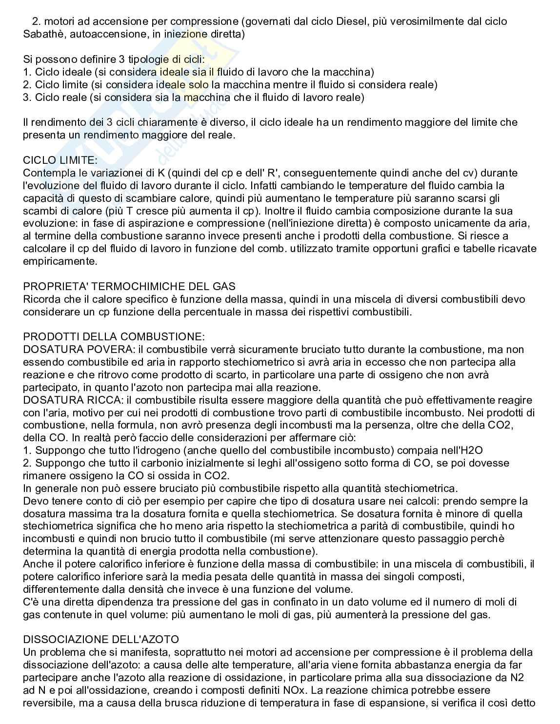 Appunti completi per preparare l'orale di Motori a combustione interna Pag. 2
