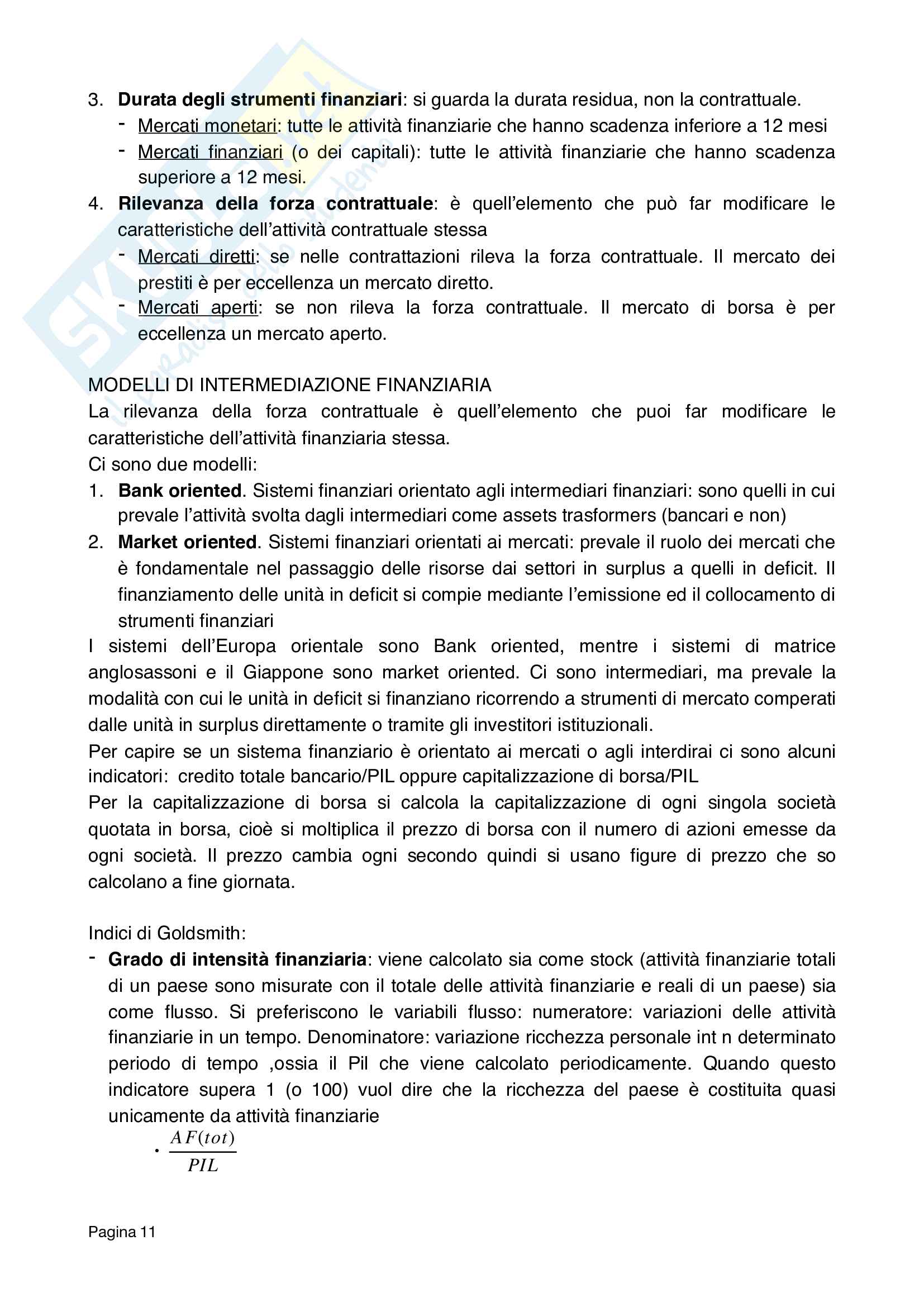 Economia delle aziende di credito Pag. 11
