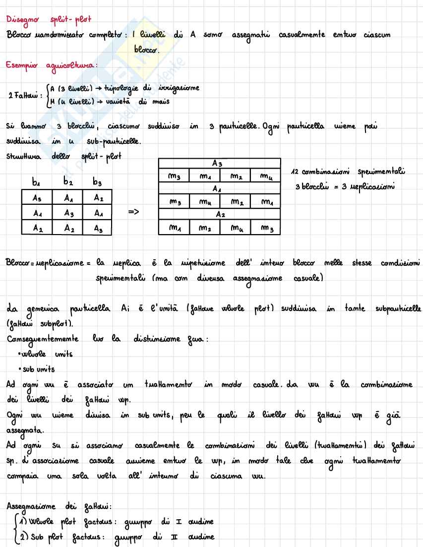 Domande con risposte/ schemi riassuntivi Statistica per la sperimentazione e le previsioni in ambito tecnologico Pag. 6