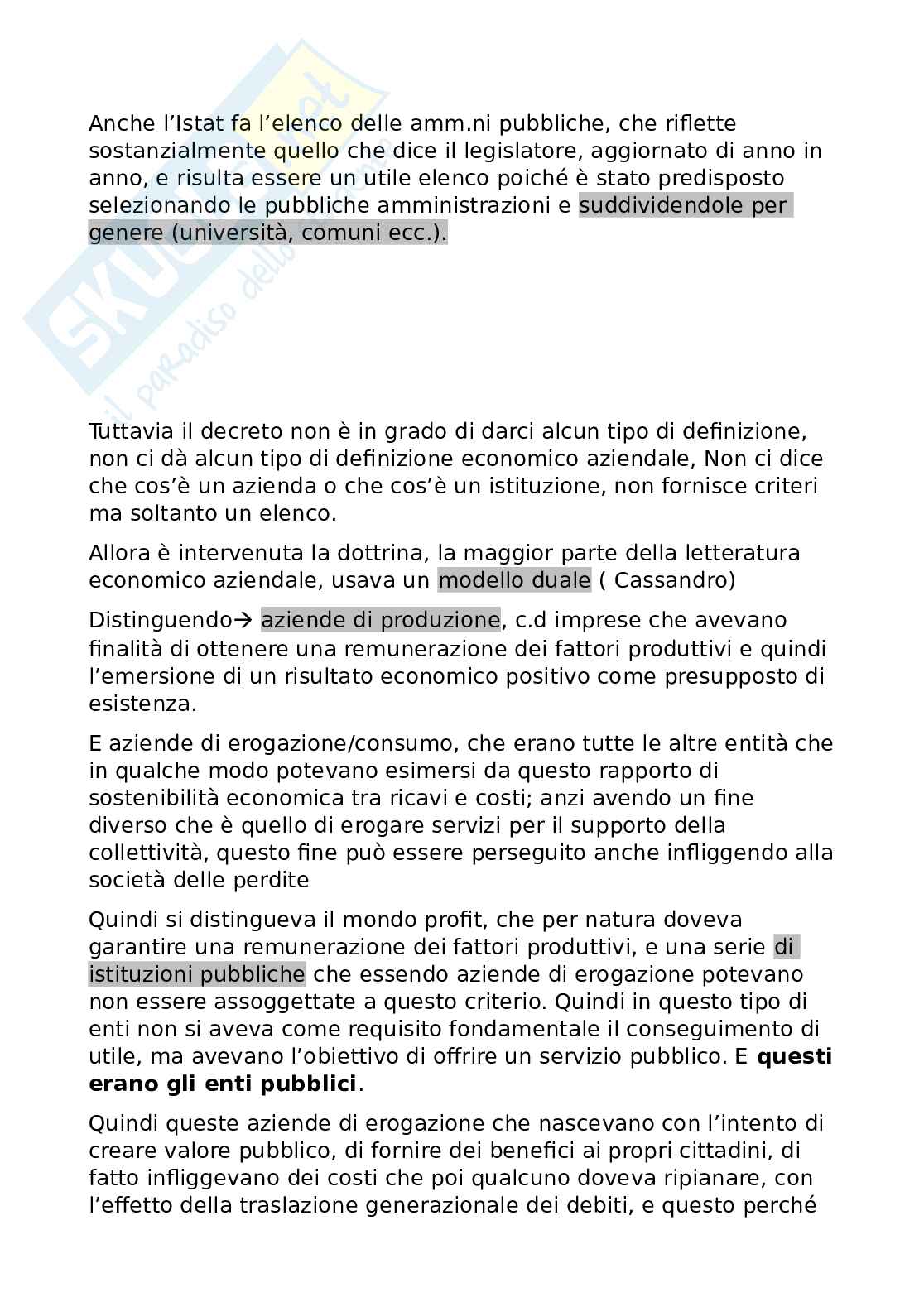 Appunti Economia delle aziende e delle amministrazioni pubbliche Pag. 2