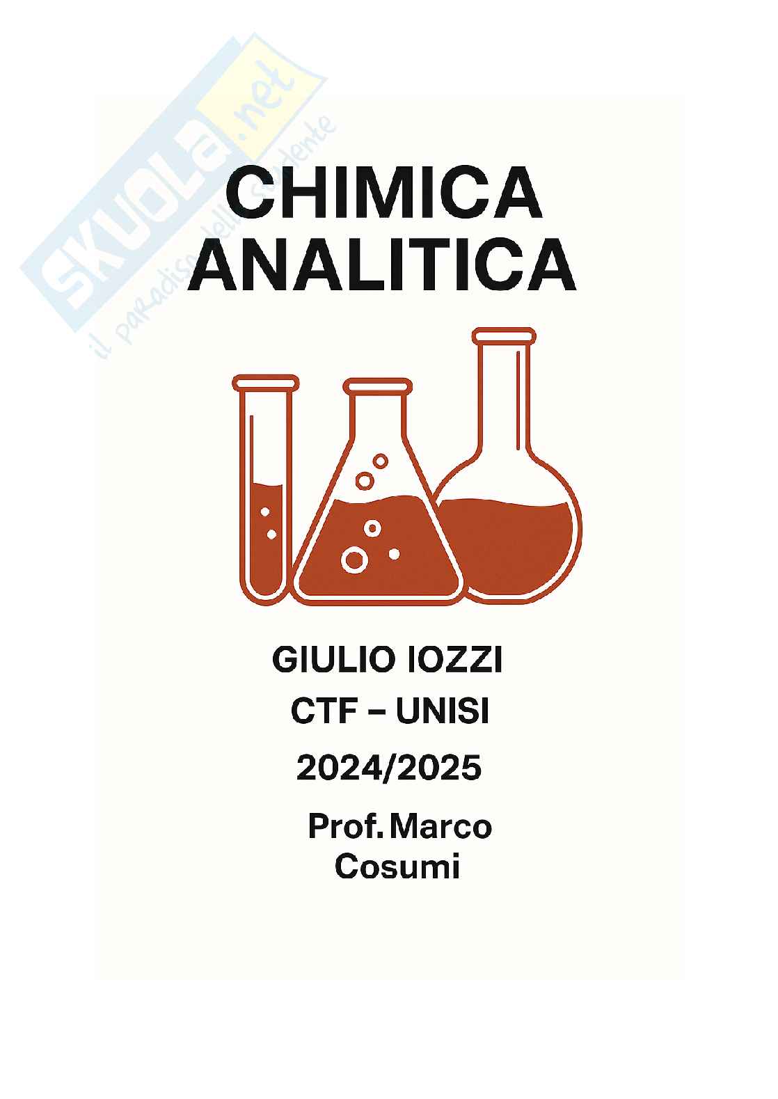 Chimica analitica Pag. 1