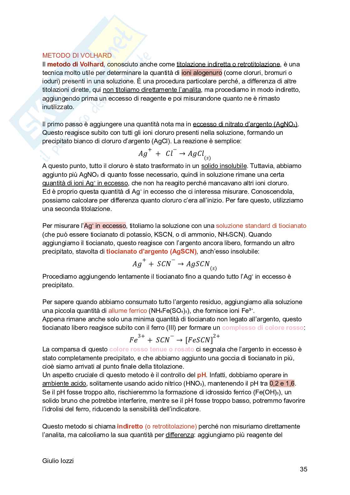 Chimica analitica Pag. 36