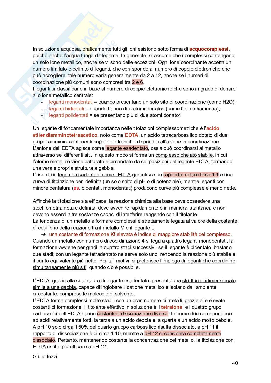 Chimica analitica Pag. 41