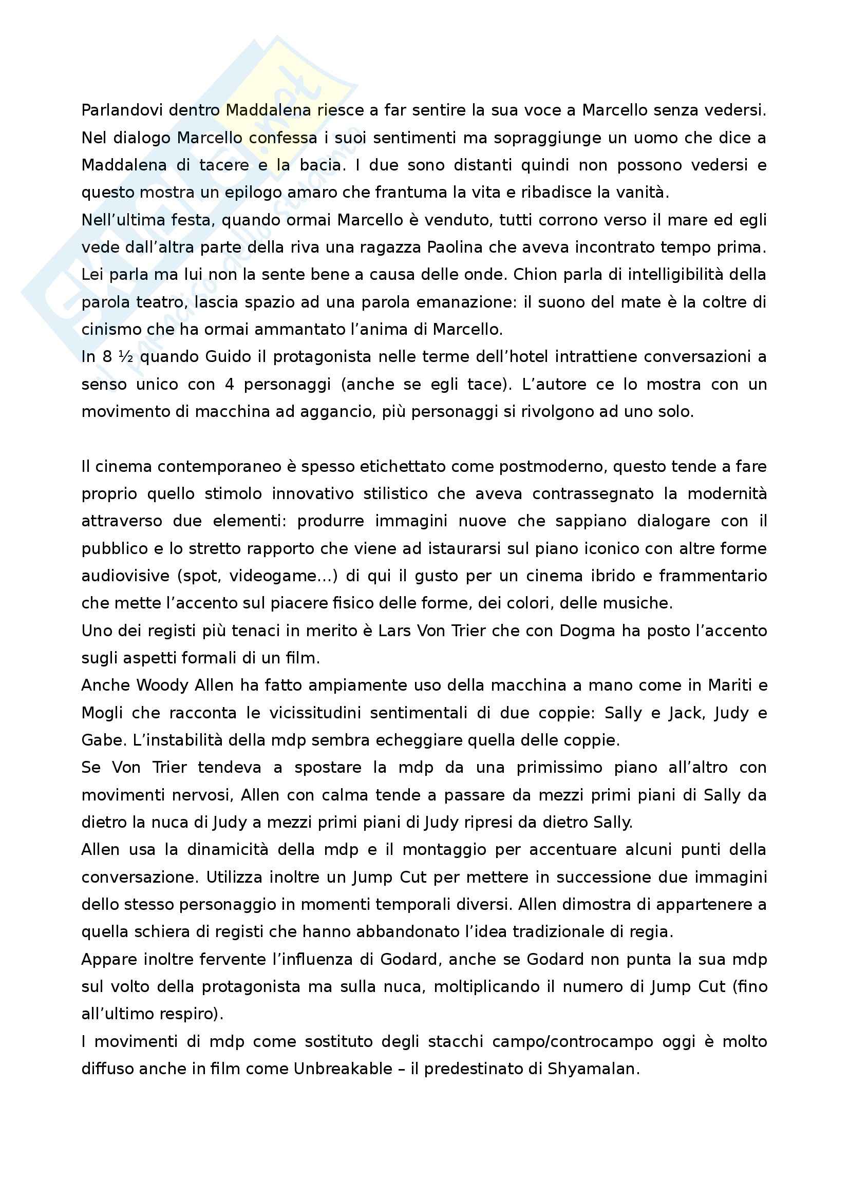 Riassunto esame Teorie del Cinema e dell'Audiovisivo, prof. Vitiello, libro consigliato Lezioni di Regia, Tomasi Pag. 6