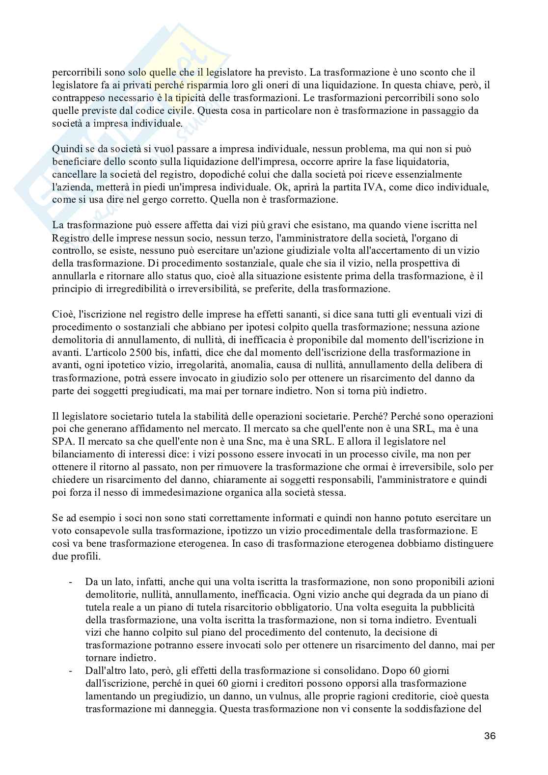Appunti di Diritto commerciale Pag. 36