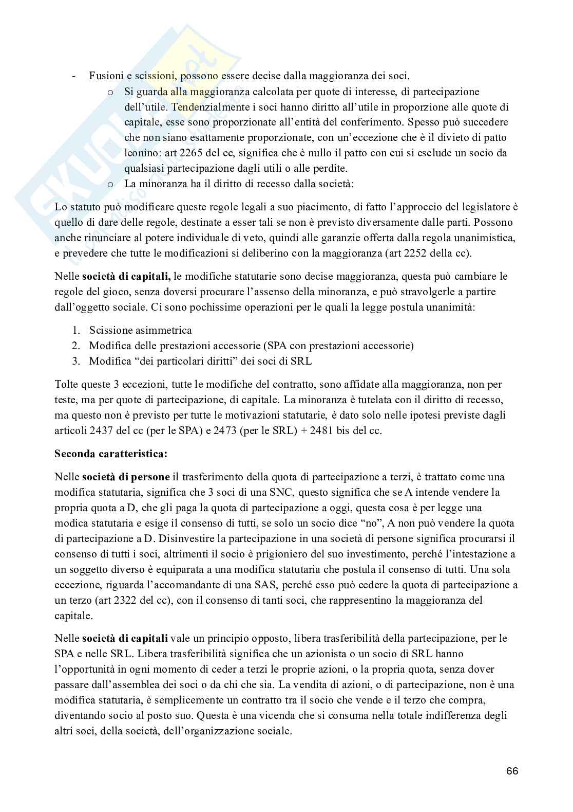 Appunti di Diritto commerciale Pag. 66