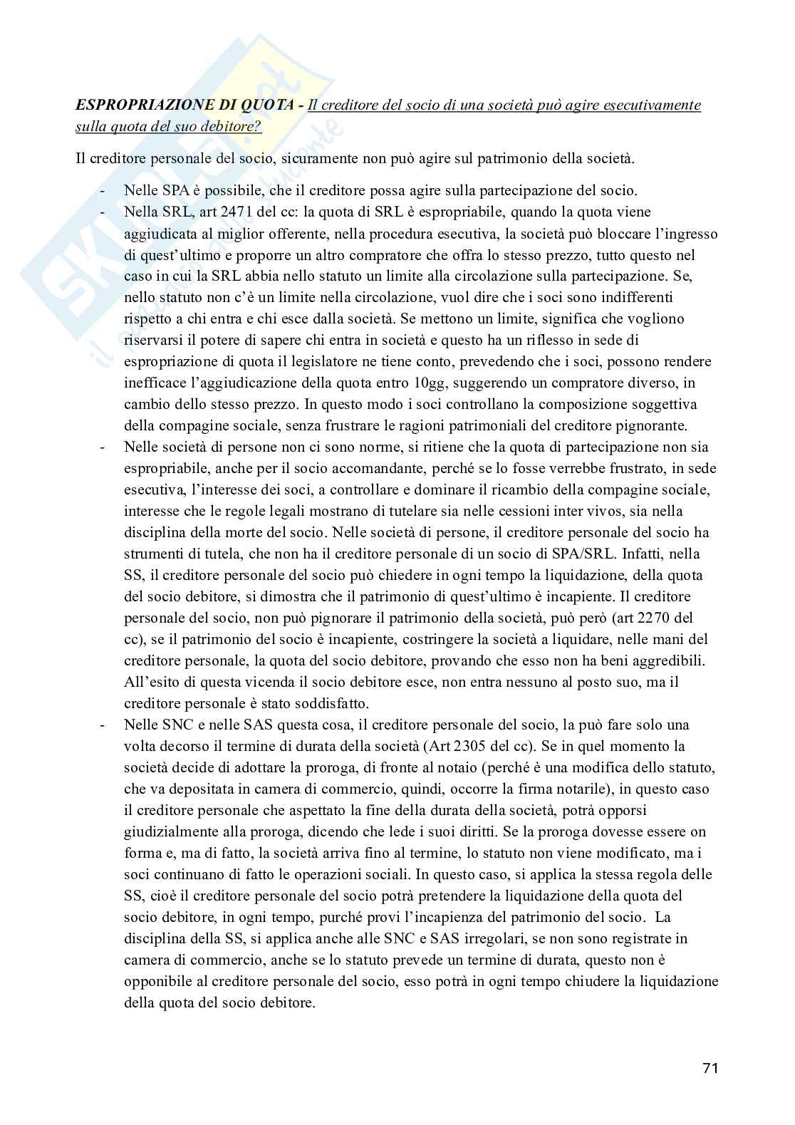 Appunti di Diritto commerciale Pag. 71