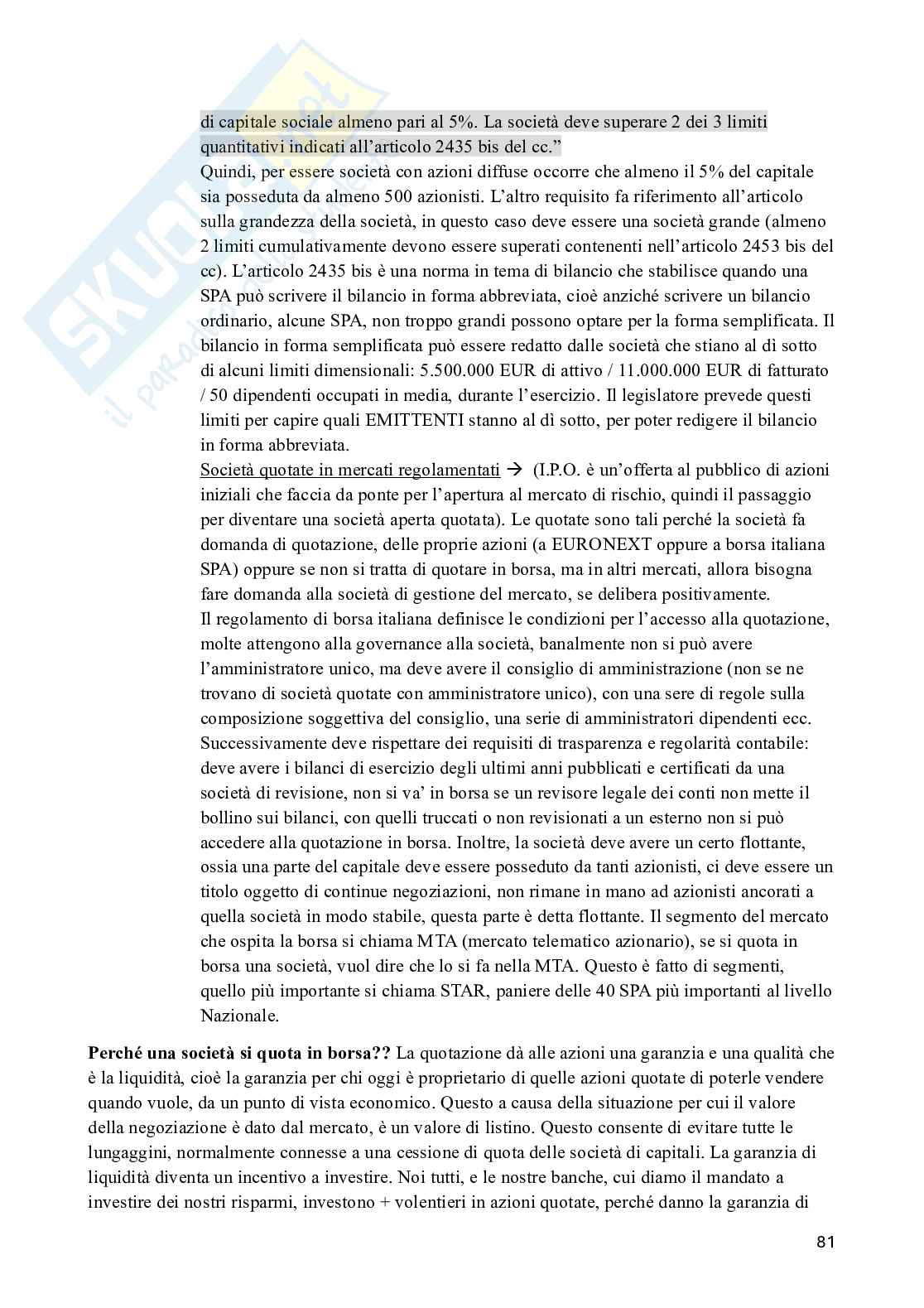 Appunti di Diritto commerciale Pag. 81