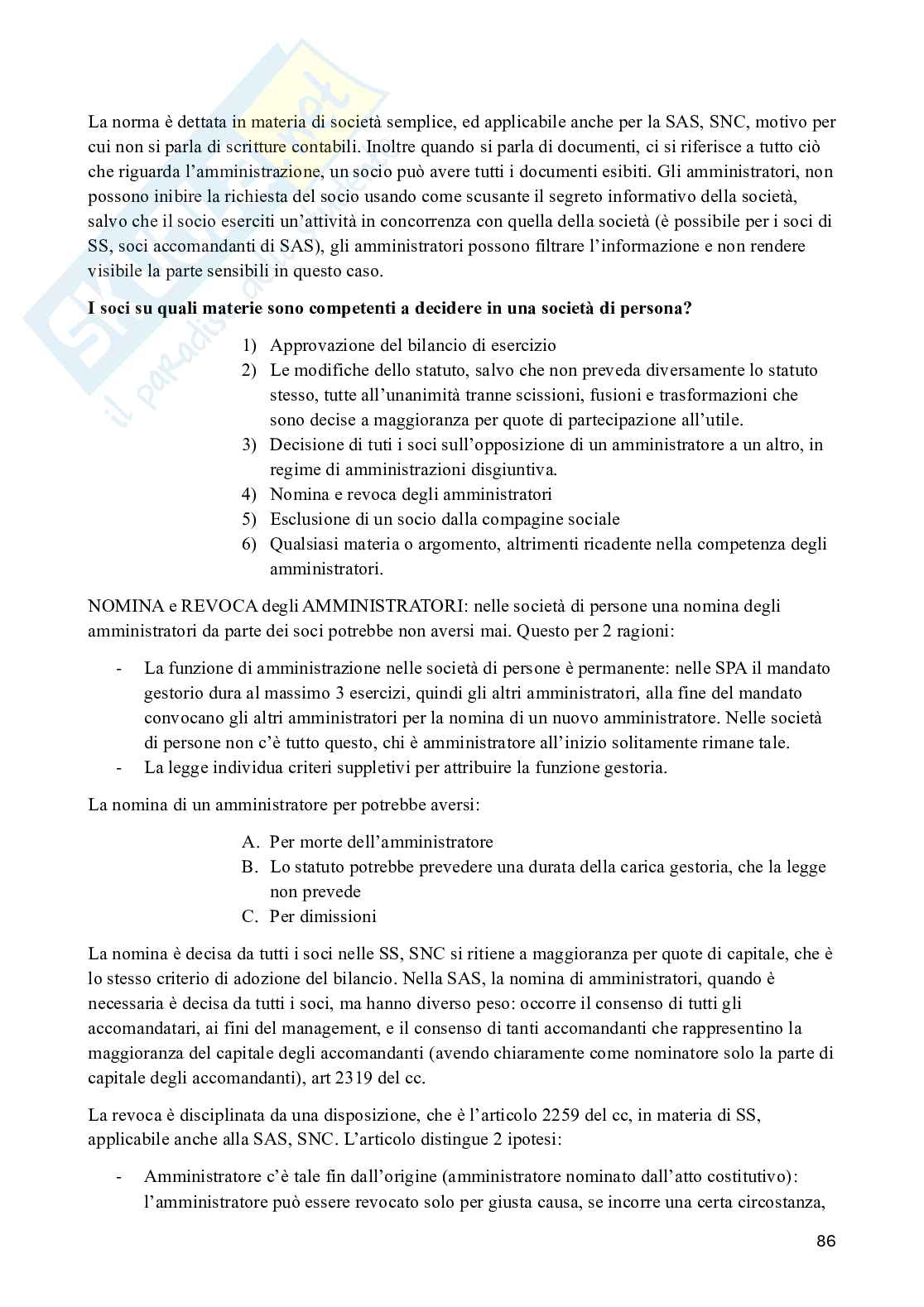 Appunti di Diritto commerciale Pag. 86