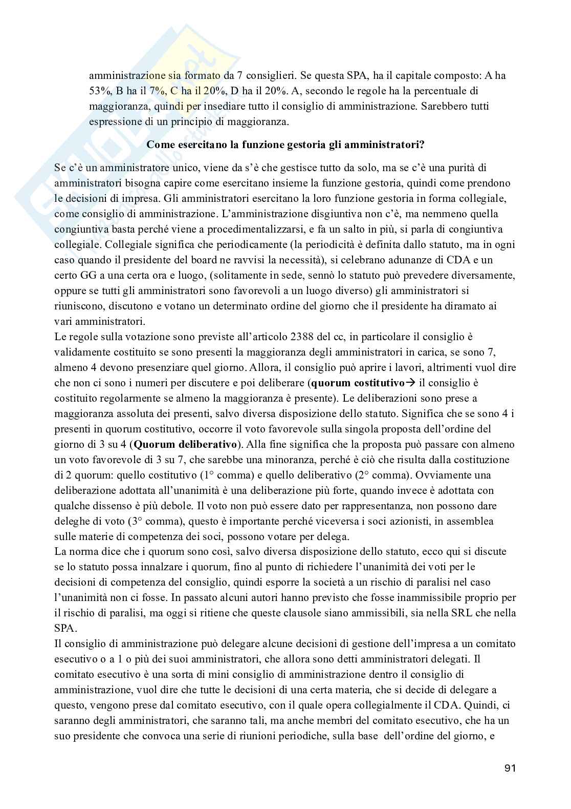 Appunti di Diritto commerciale Pag. 91