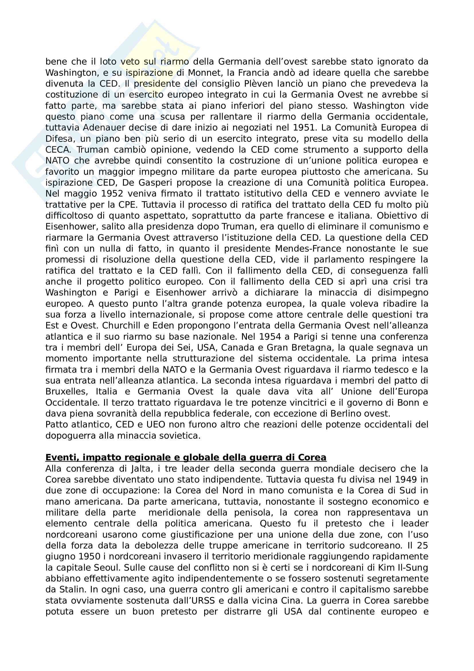 Storia delle relazioni internazionali - prof.ssa Calandri Pag. 6