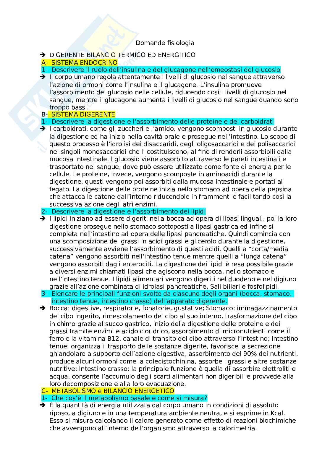 Fisiologia Pag. 1
