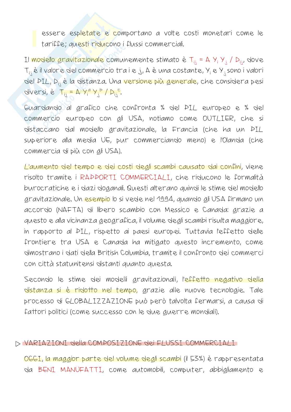 Appunti completi di Economia internazionale Pag. 31